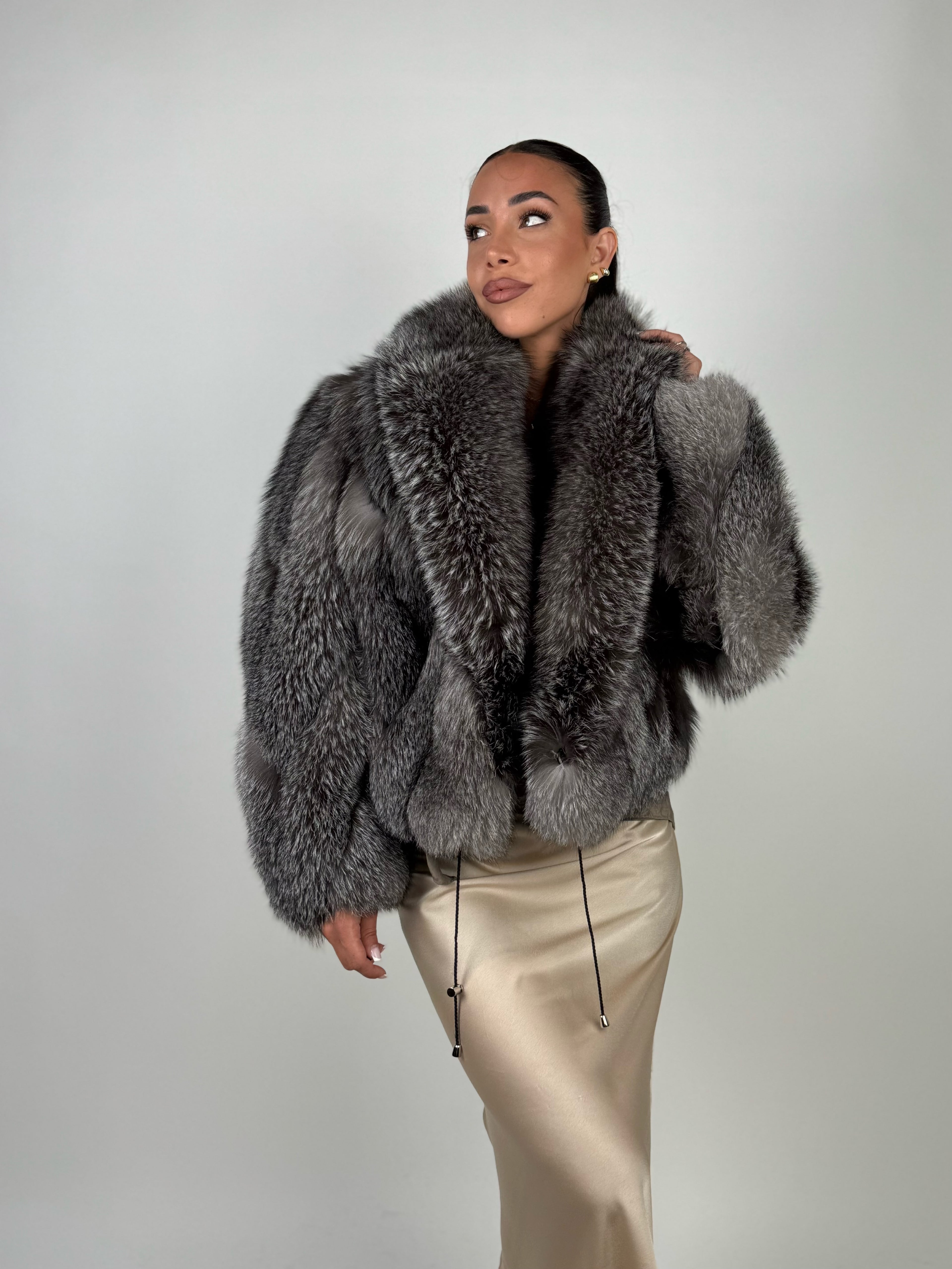 Giacca Silvie in volpe frost N698