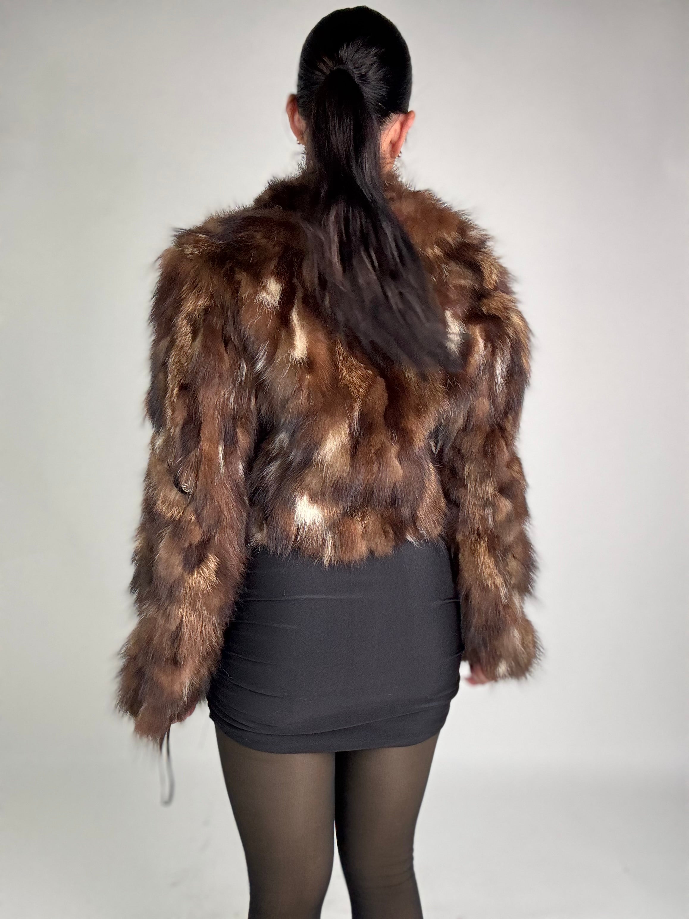 Bomber in volpe argentata N161