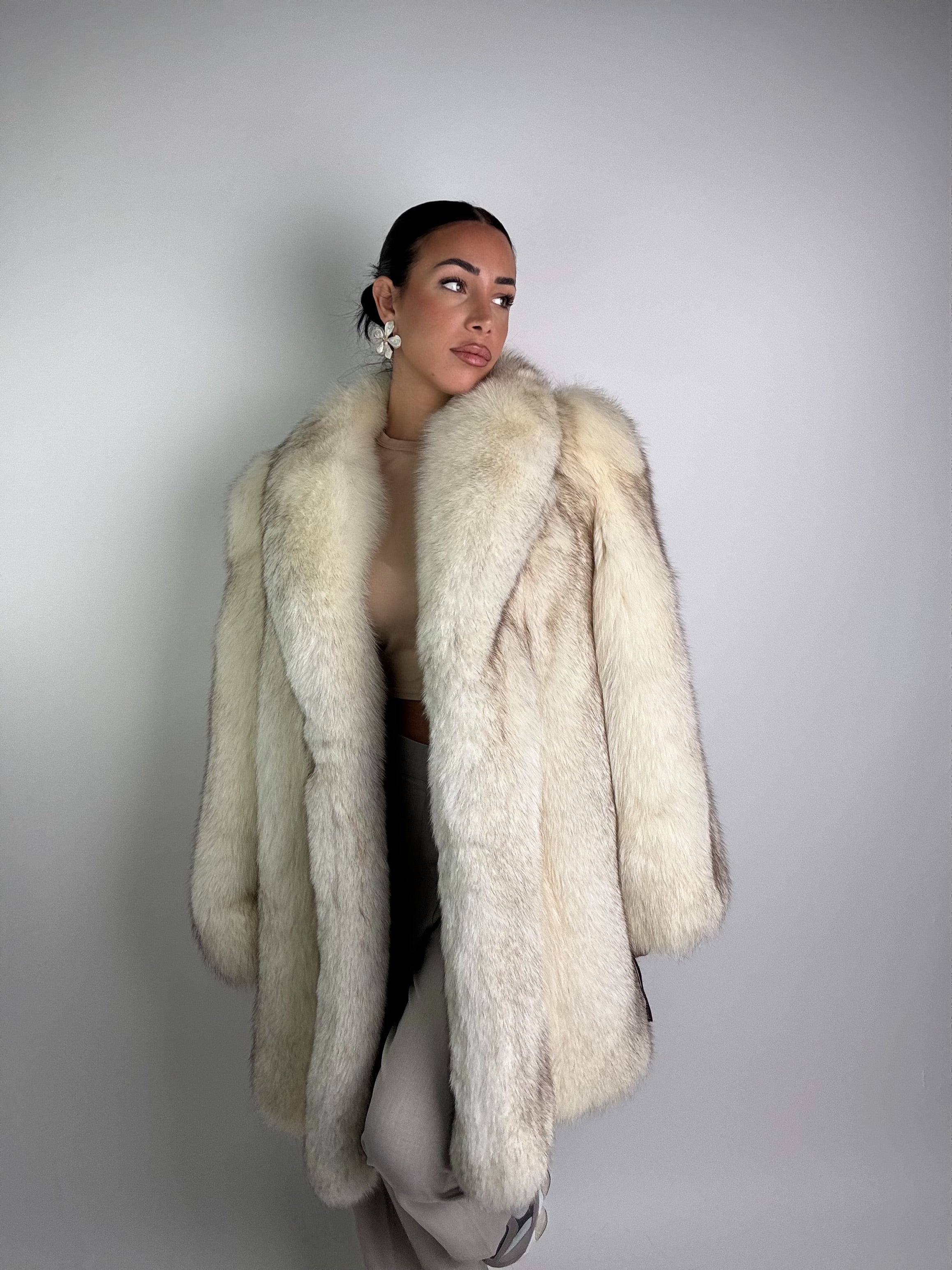 Giacca in volpe della groenlandia N967