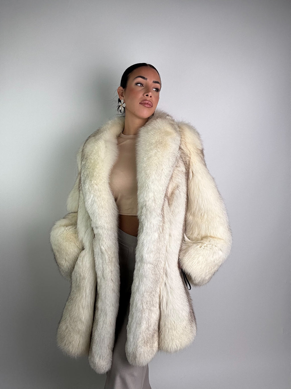 Giacca in volpe della groenlandia N967