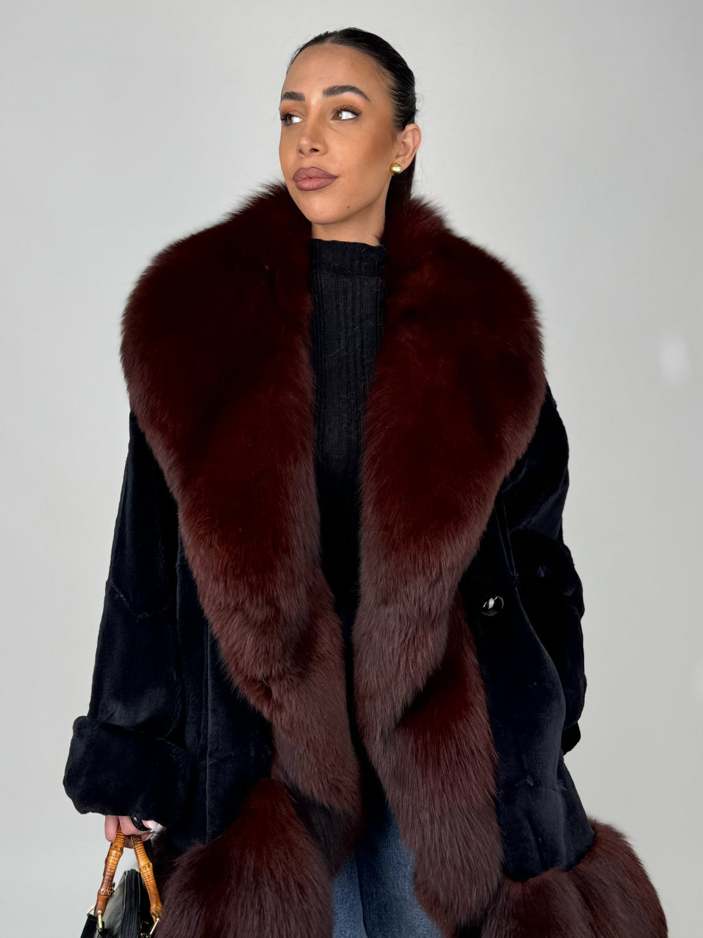 Cappotto in visone rasato N605
