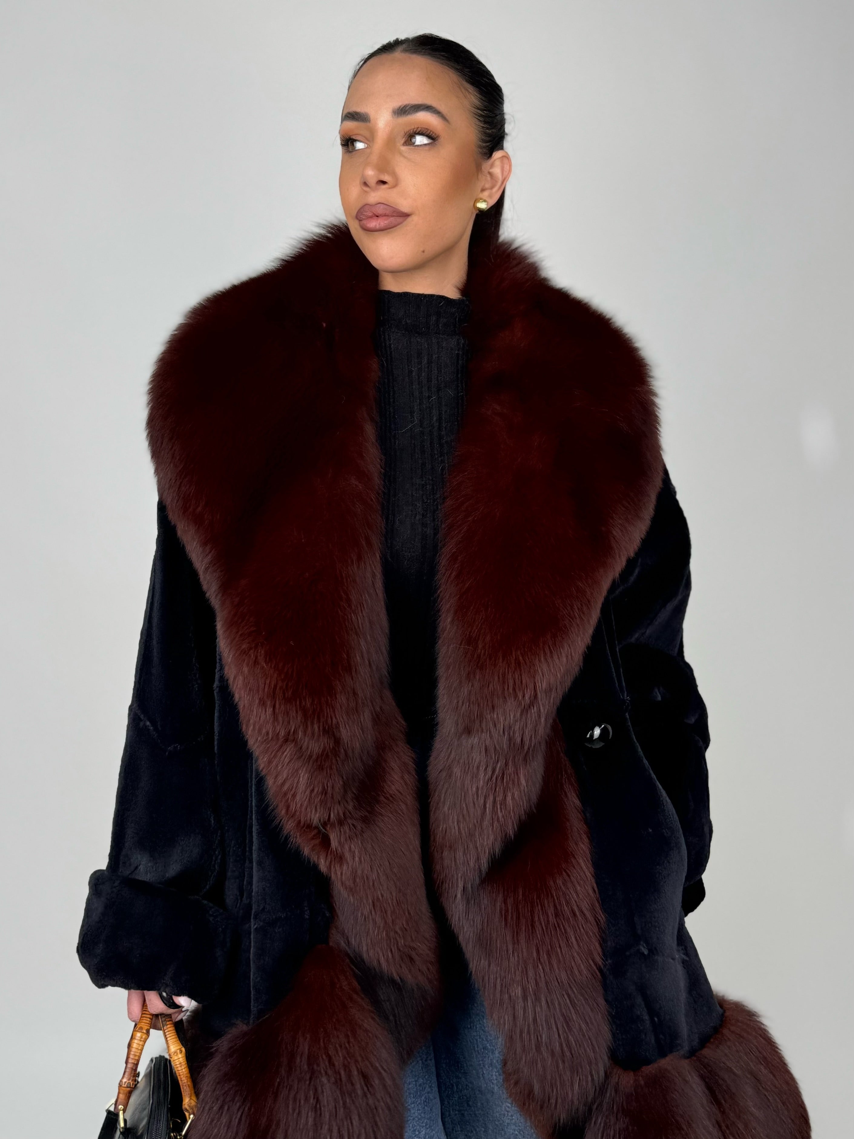 Cappotto in visone rasato N605