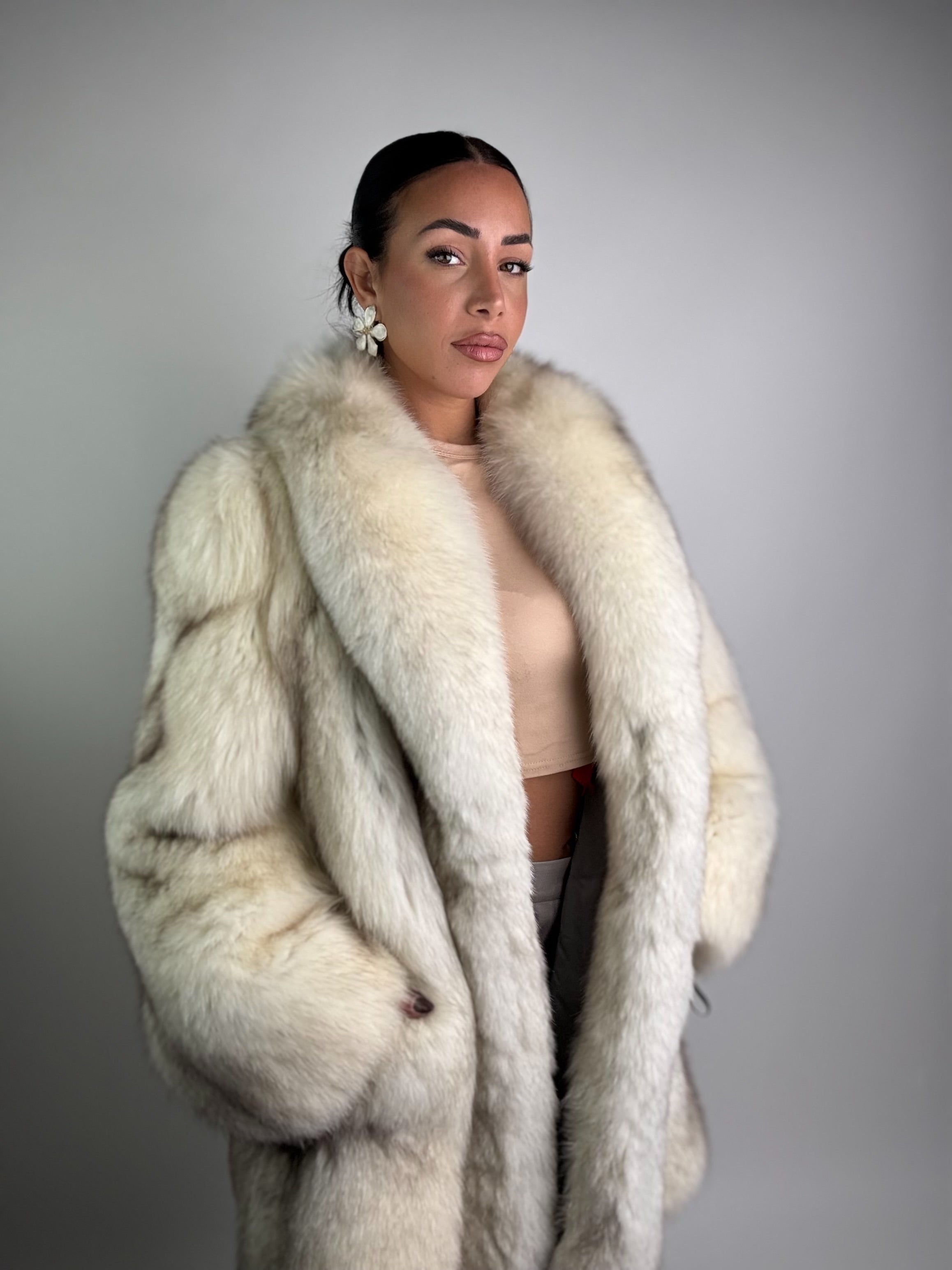 Giacca in volpe della groenlandia N967