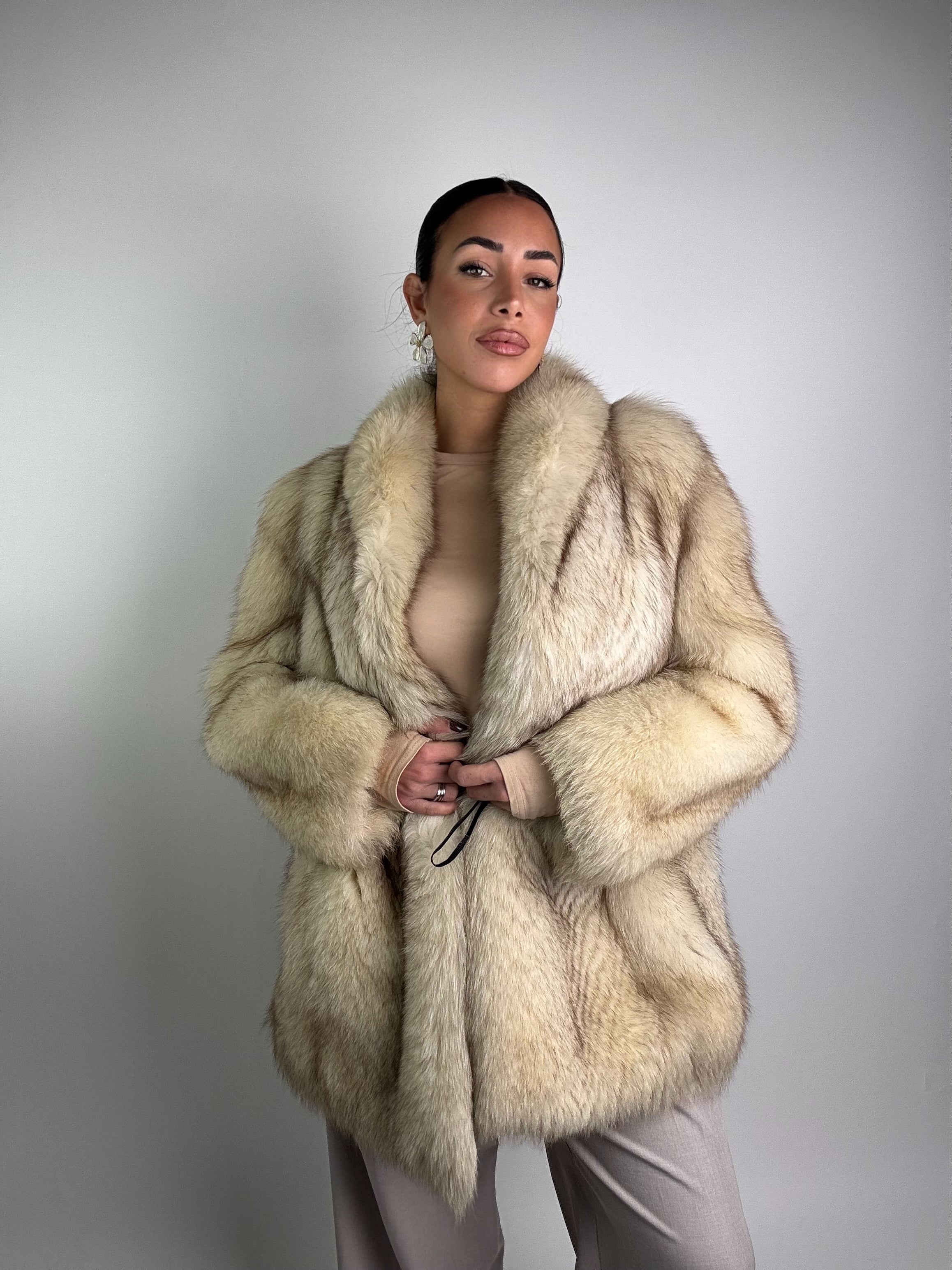 Giacca in volpe della groenlandia N969