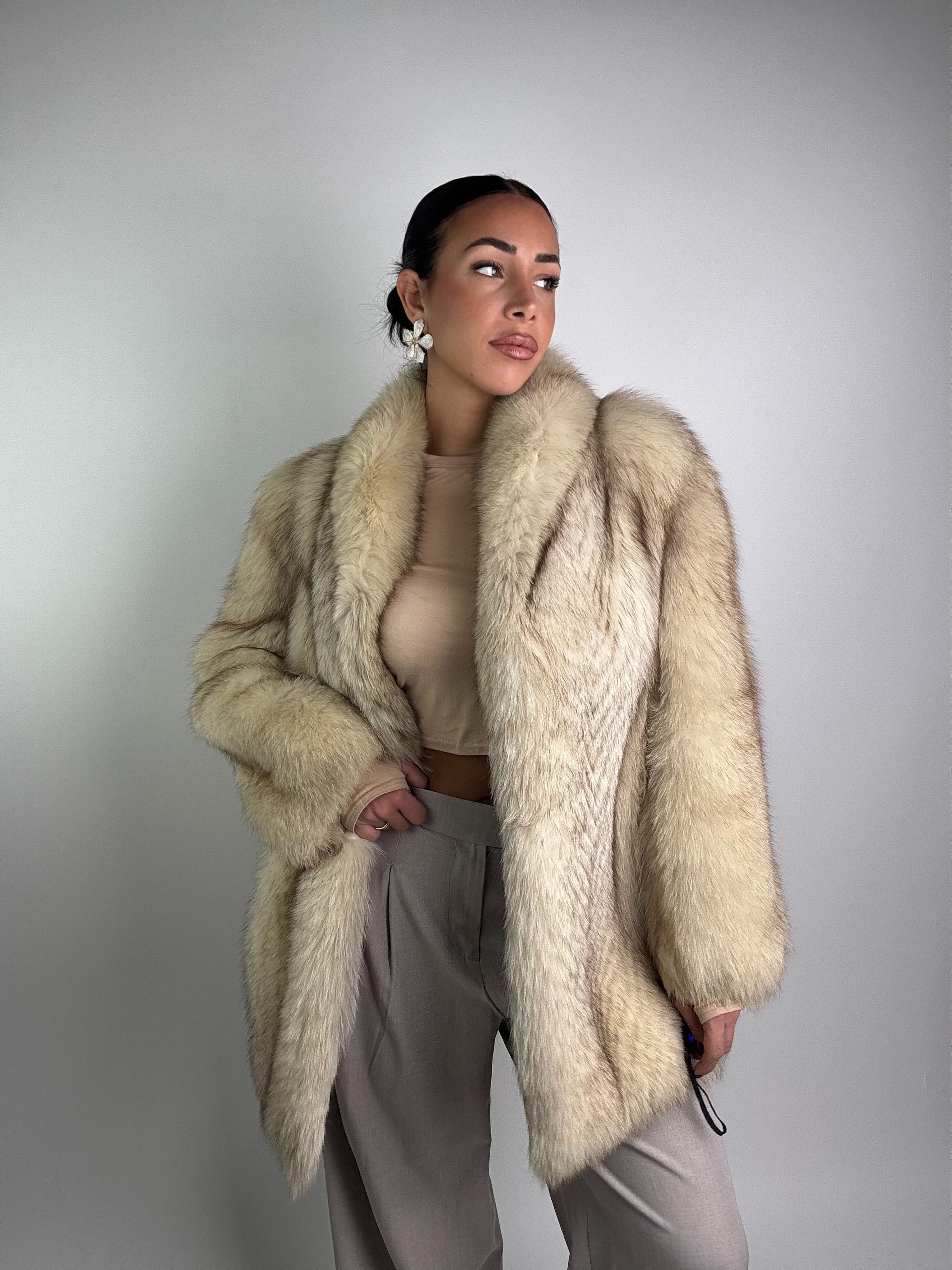 Giacca in volpe della groenlandia N969