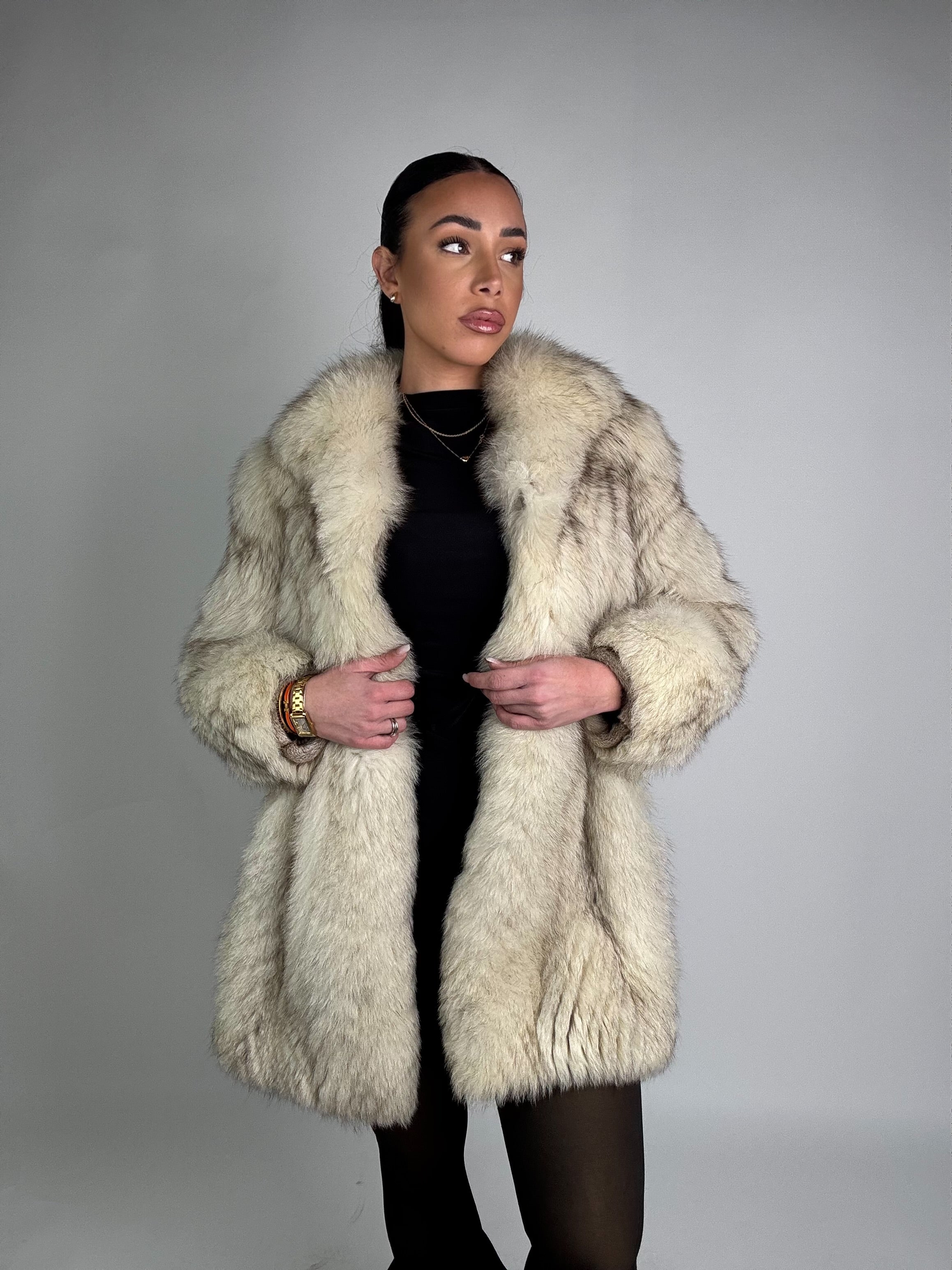 Giacca in volpe della groenlandia N156