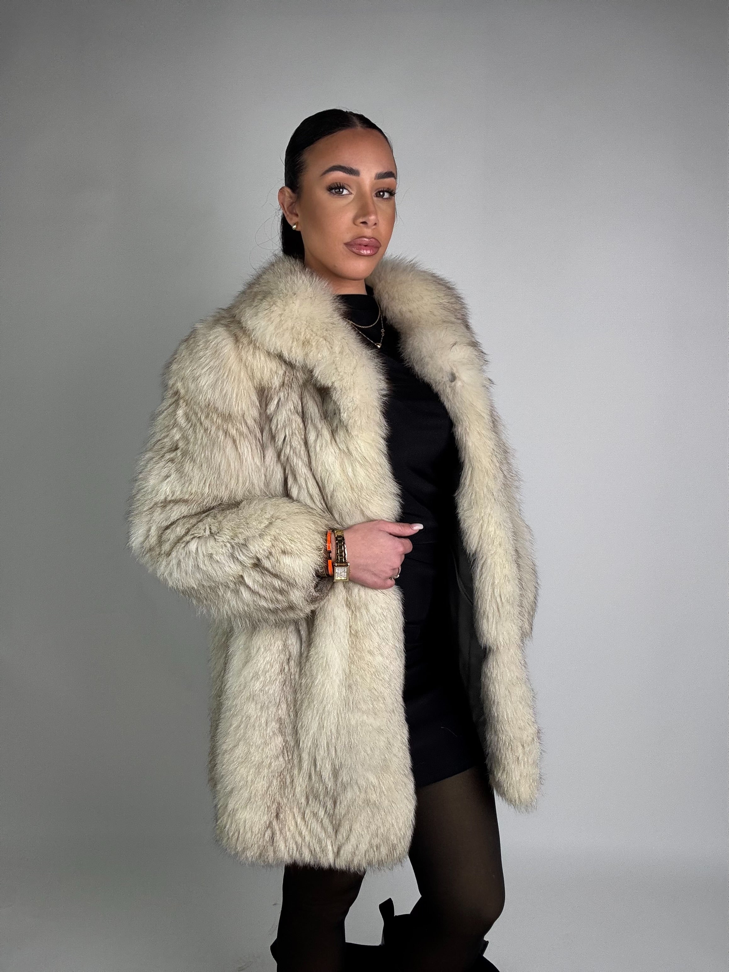 Giacca in volpe della groenlandia N156