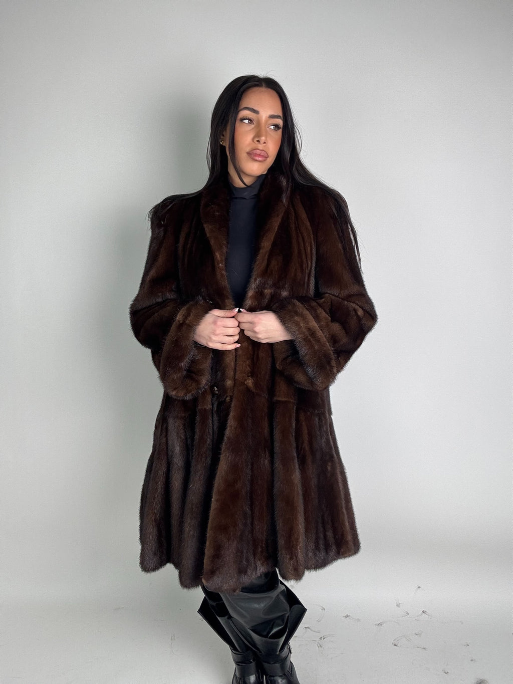 Cappotto in visone N500