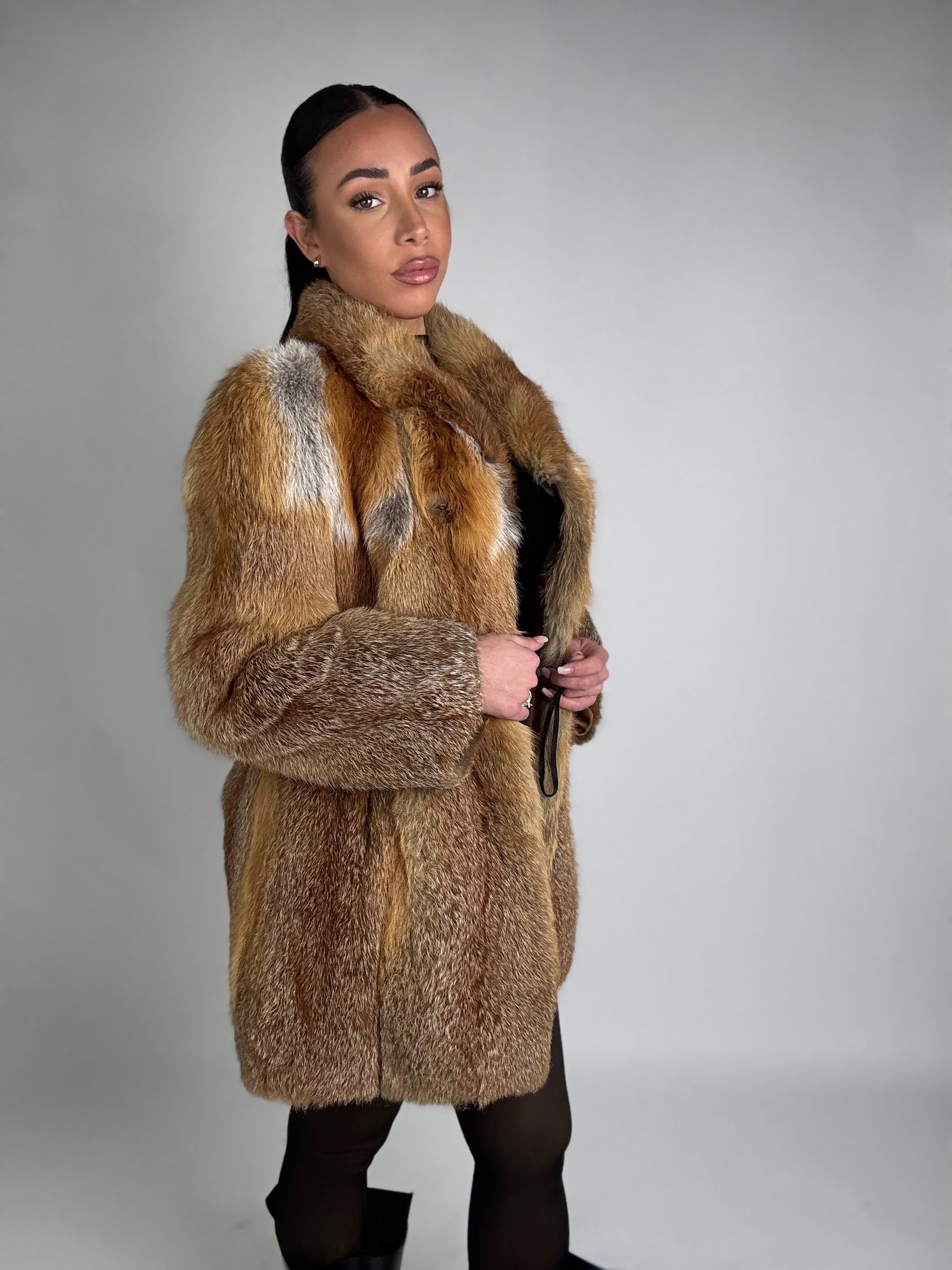 Giacca in volpe rossa N160