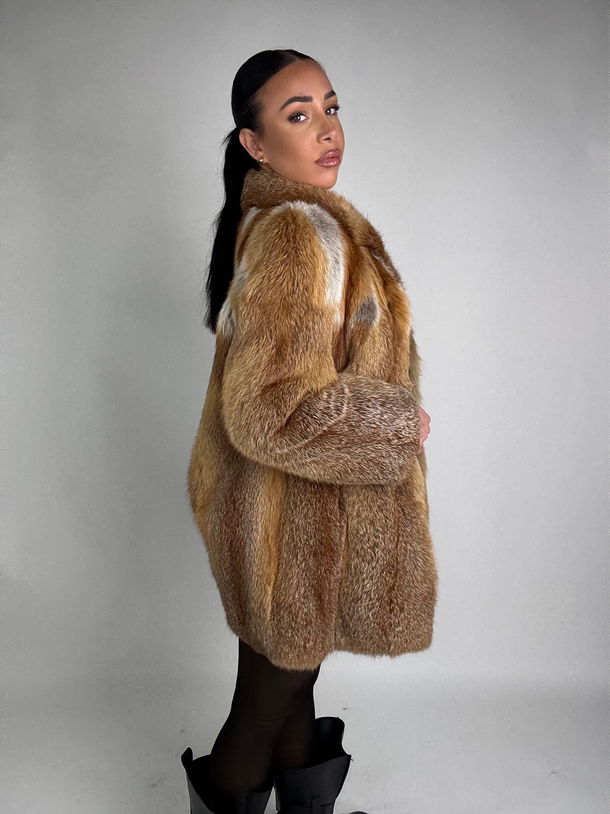 Giacca in volpe rossa N160