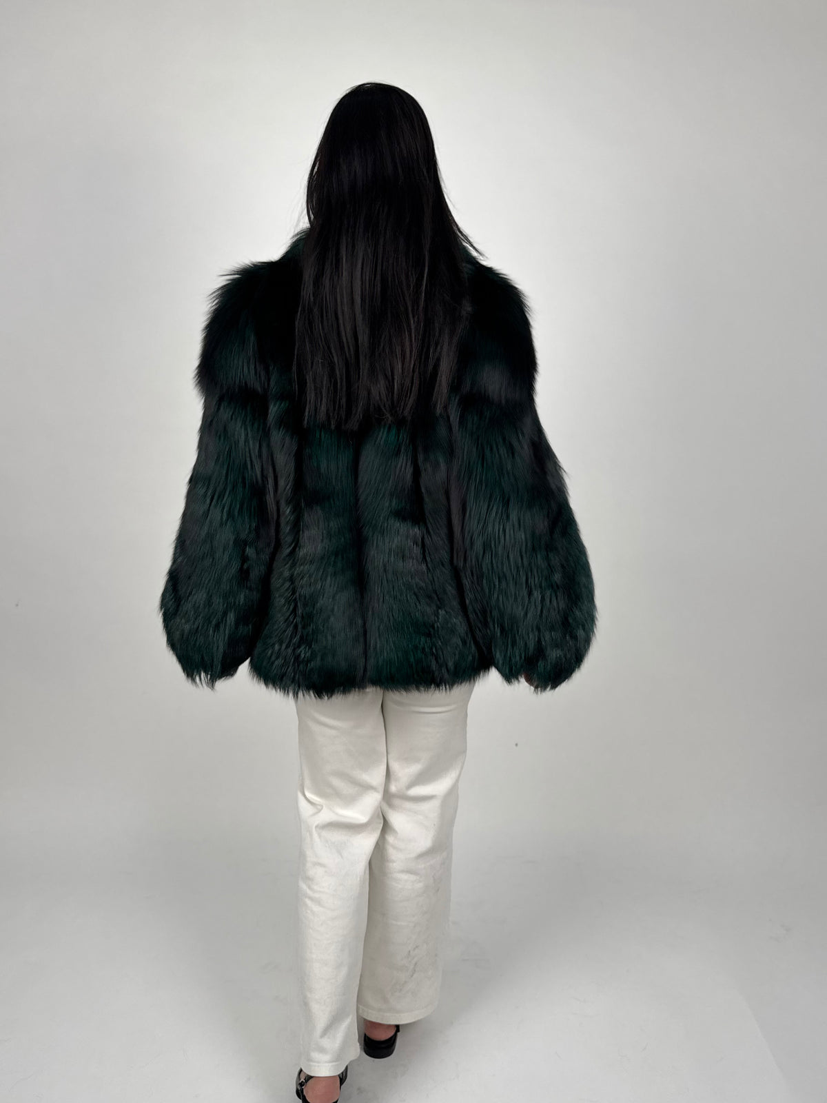 Giacca in volpe green N796