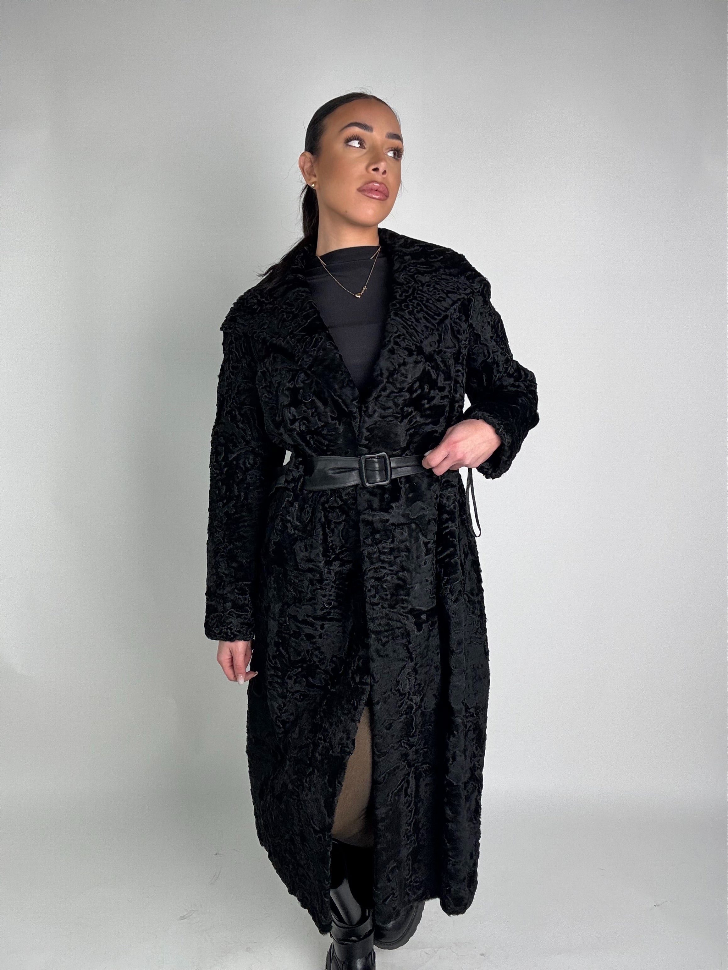 Cappotto in astrakan N35