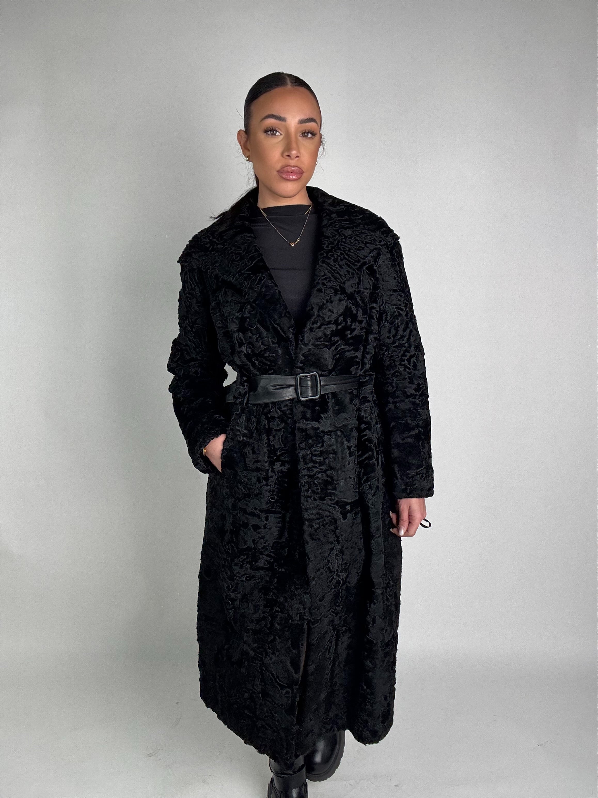 Cappotto in astrakan N35