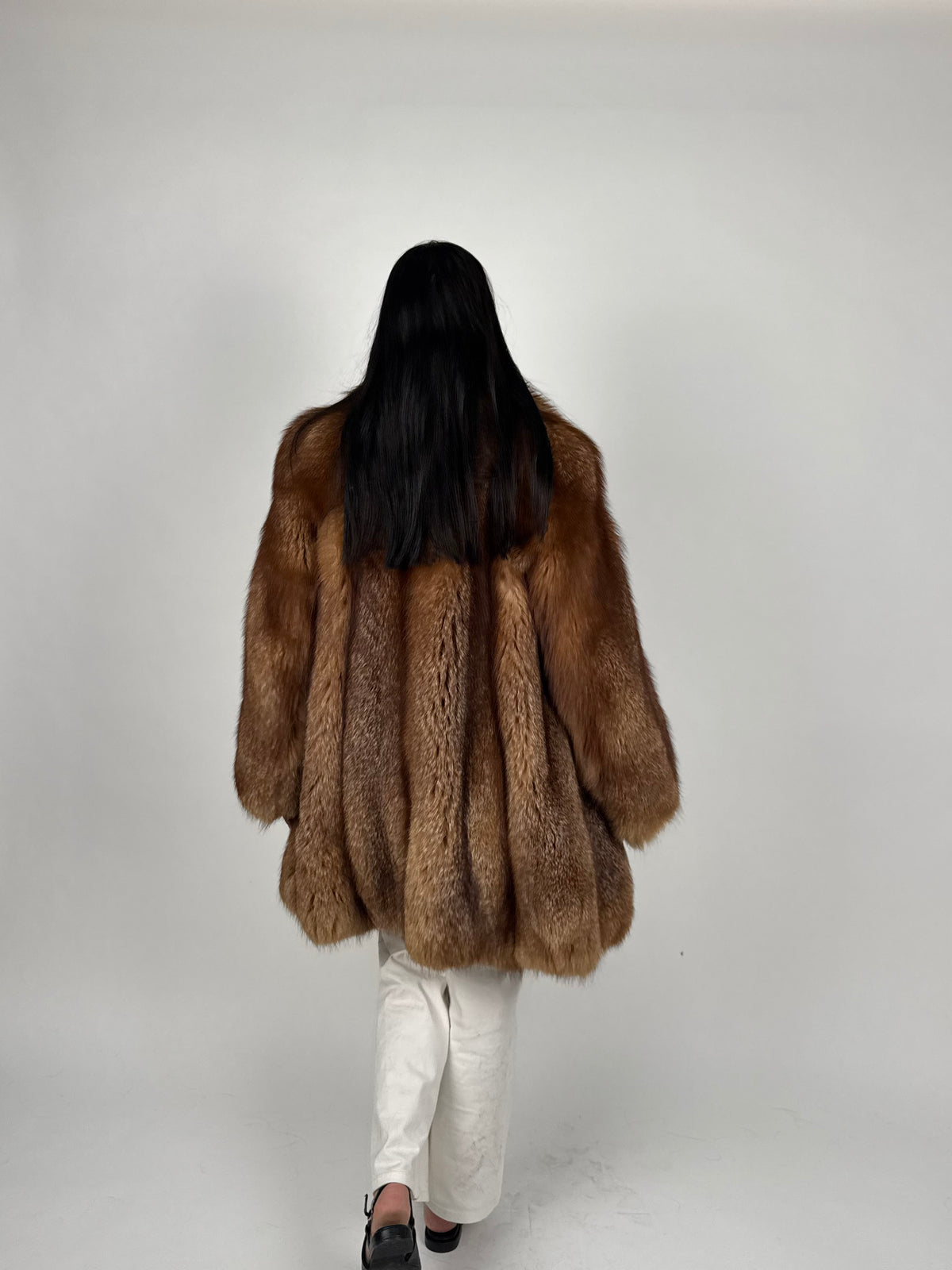 Giacca in volpe caramel N800