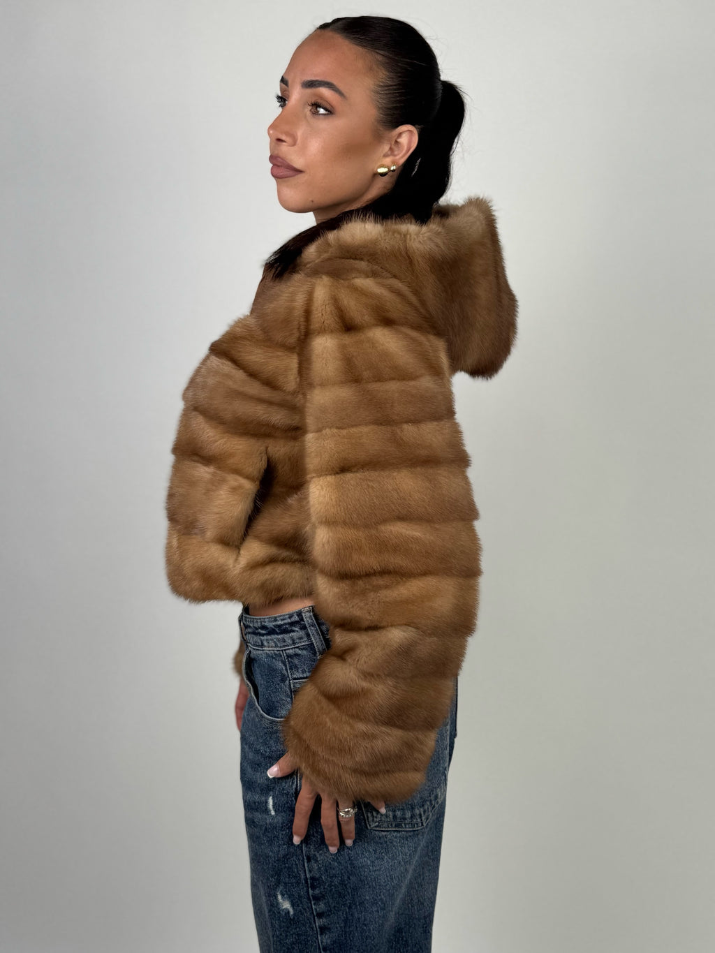 Mink Bomber Jacket