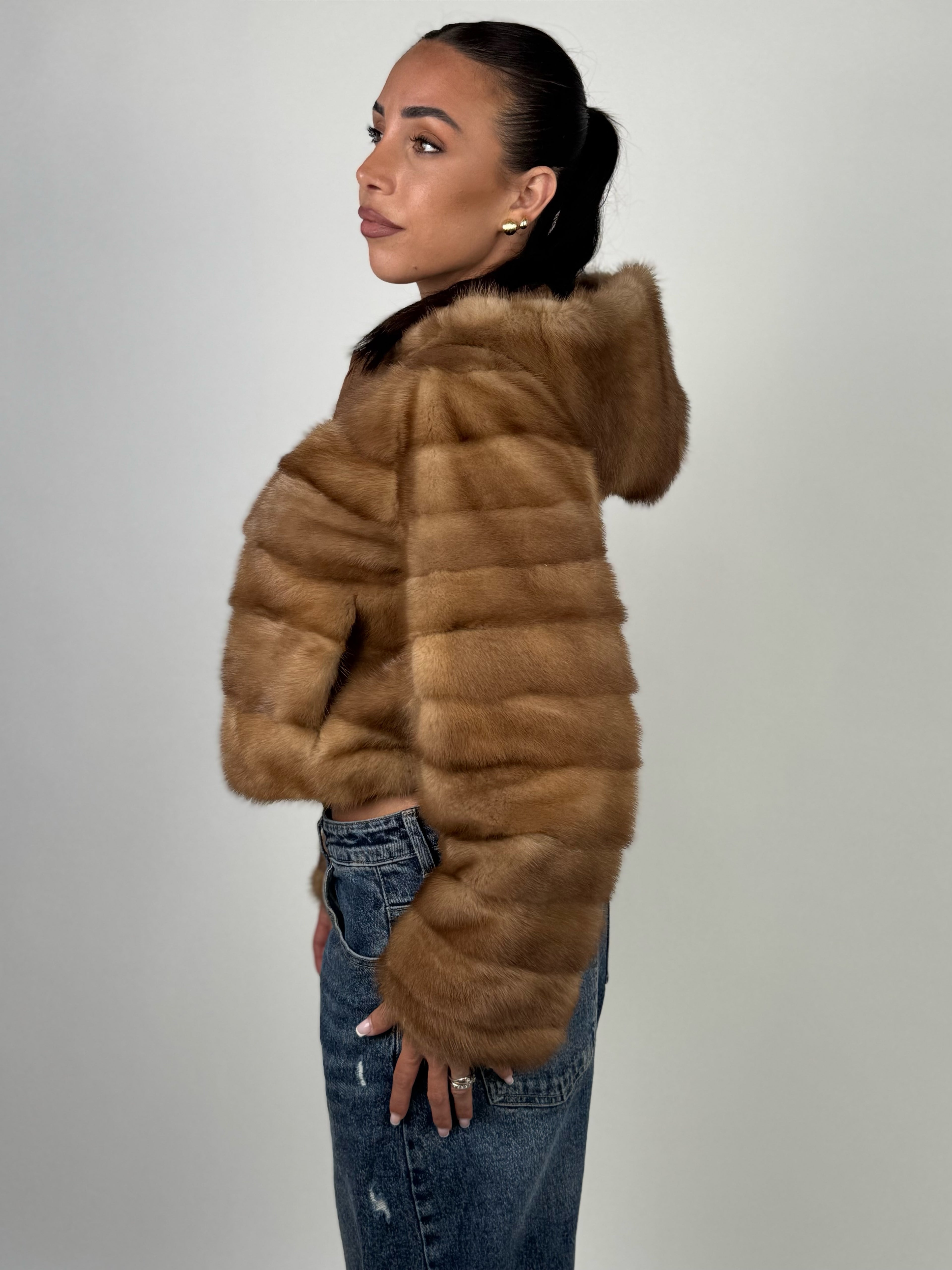 Mink Bomber Jacket