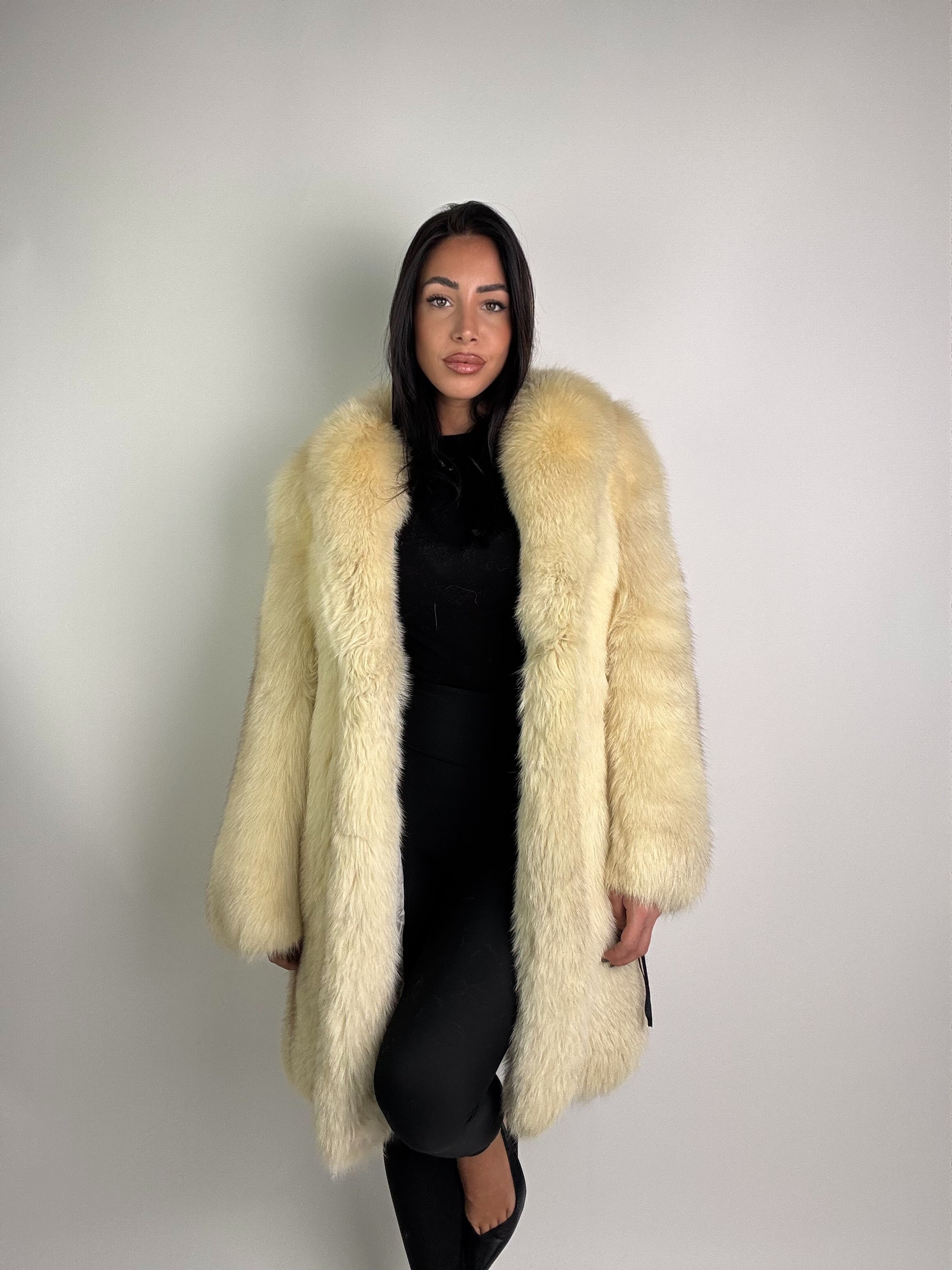 Giacca in volpe polare N973