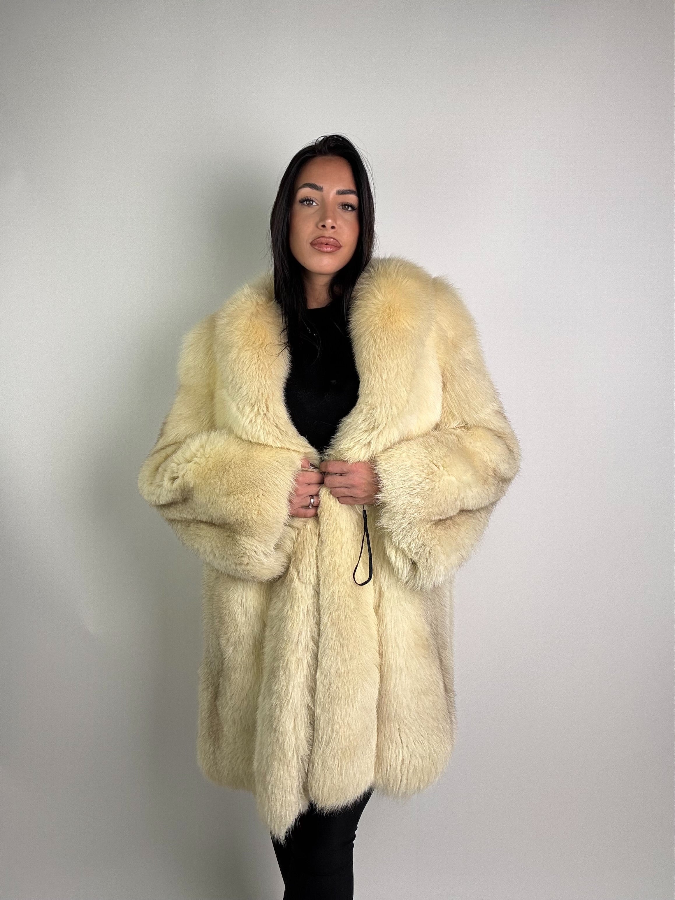 Giacca in volpe polare N973