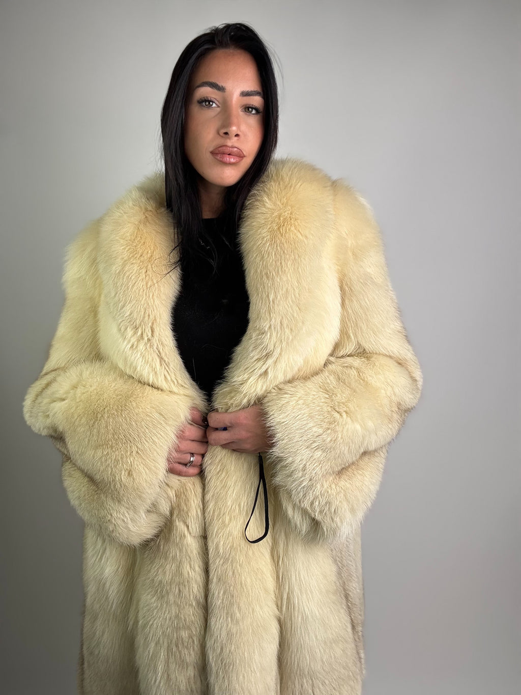 Giacca in volpe polare N973