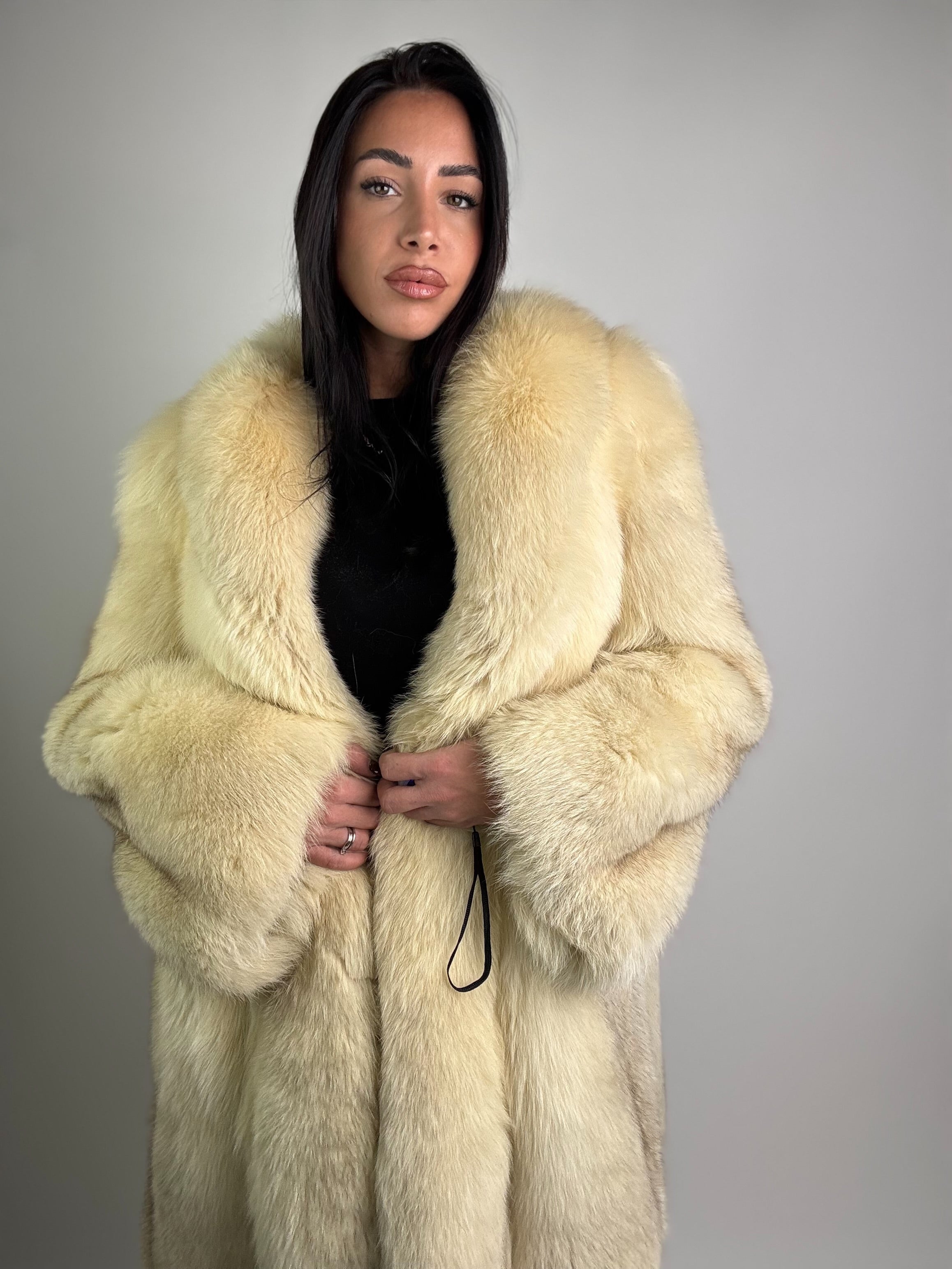 Giacca in volpe polare N973