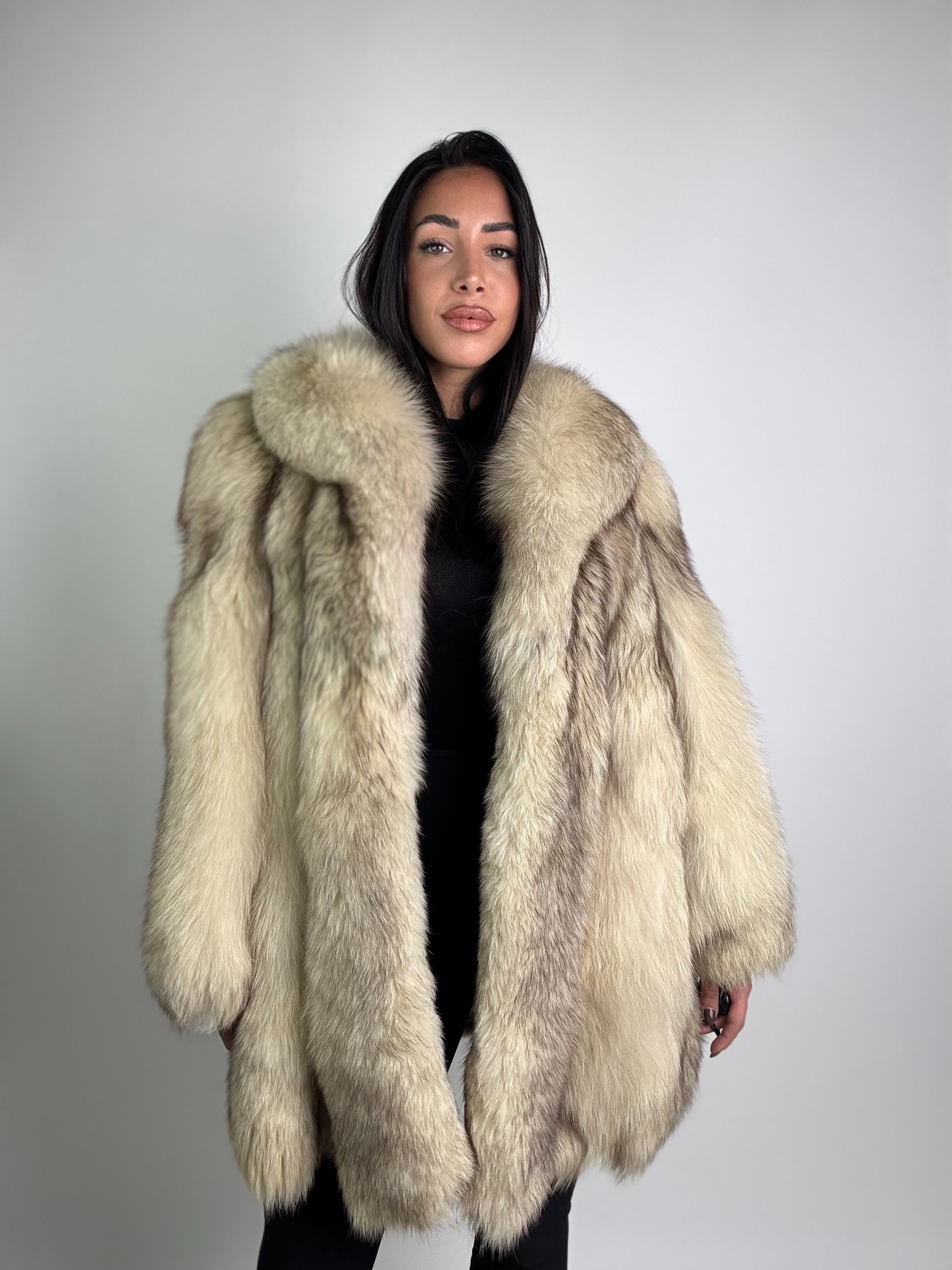 Giacca in volpe della groenlandia N974