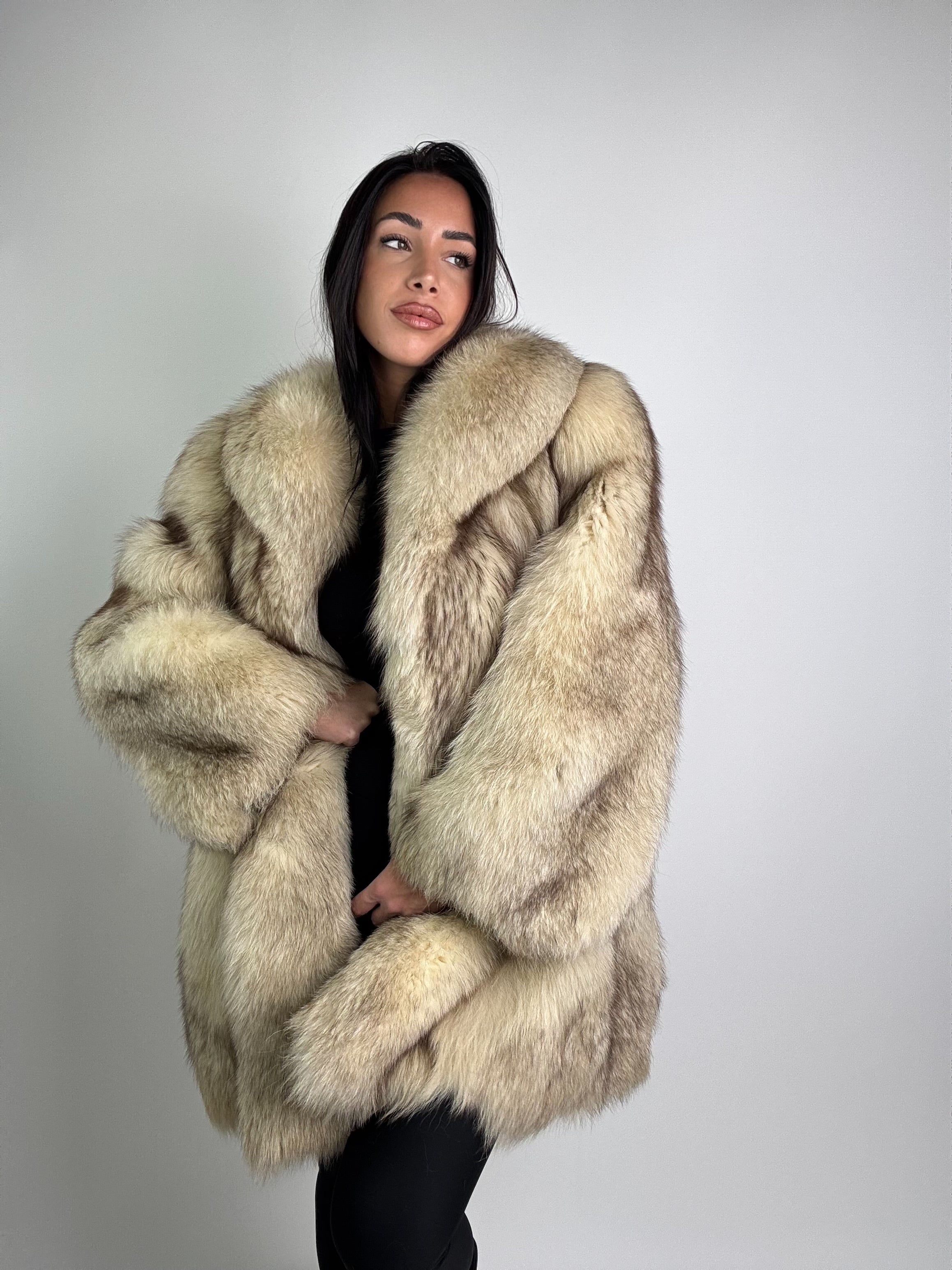 Giacca in volpe della groenlandia N974