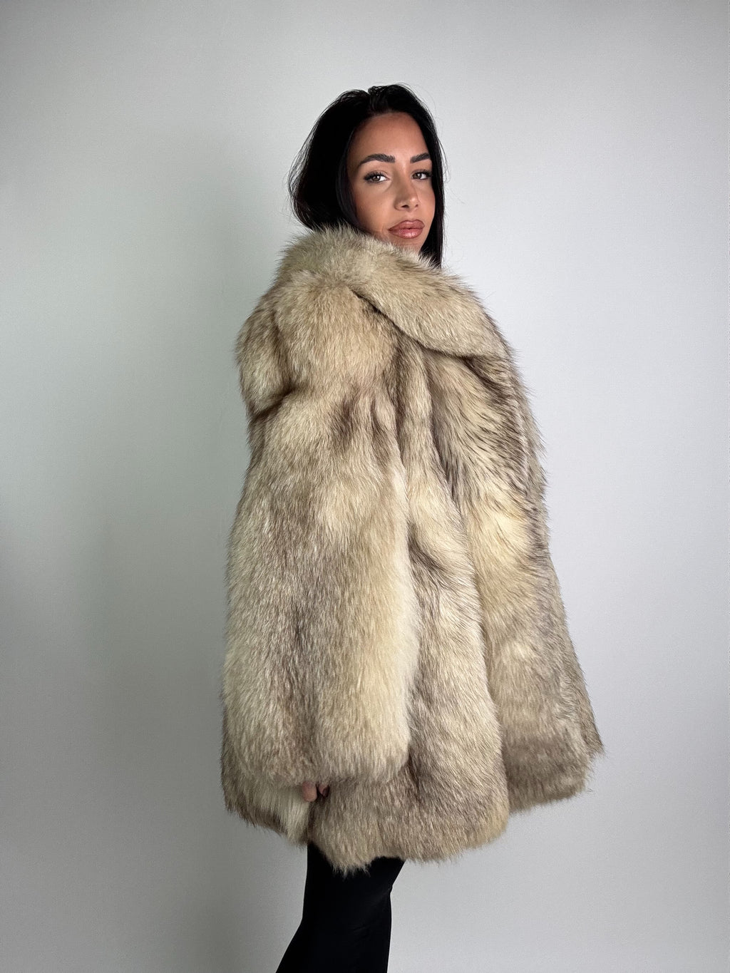 Giacca in volpe della groenlandia N974