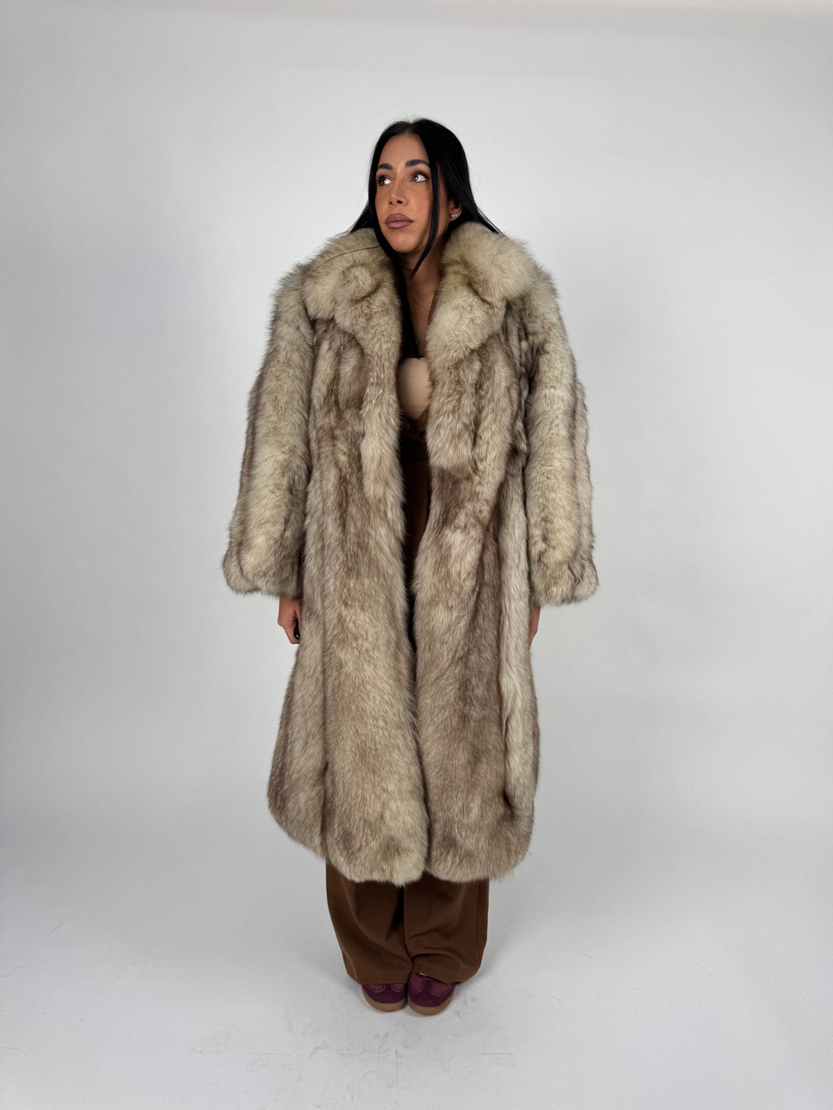 Cappotto in volpe della groenlandia N806