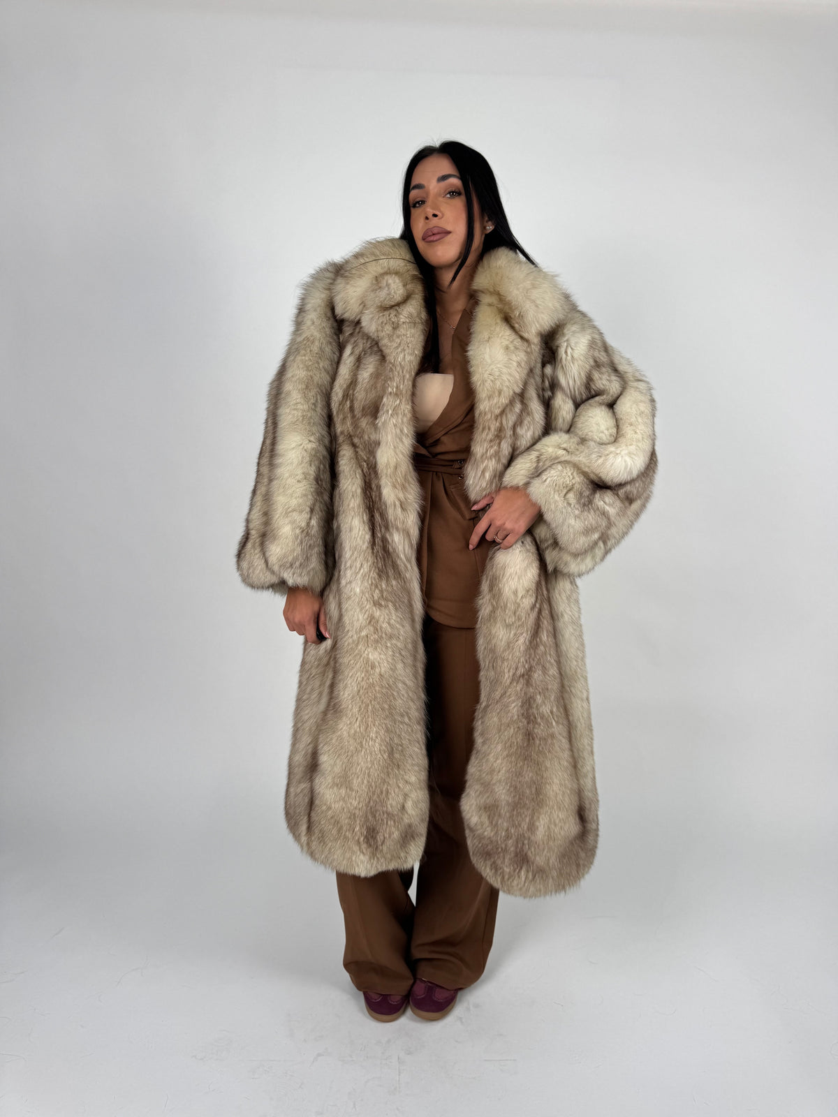 Cappotto in volpe della groenlandia N806