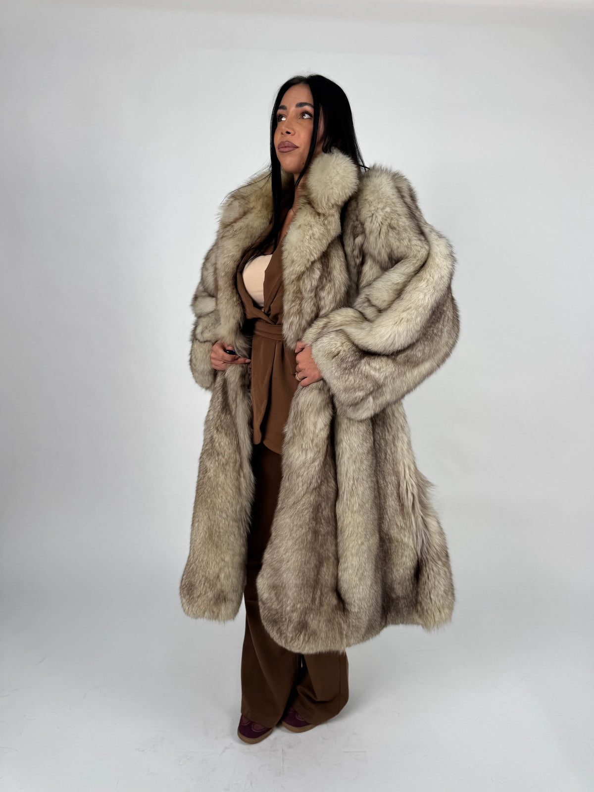 Cappotto in volpe della groenlandia N806