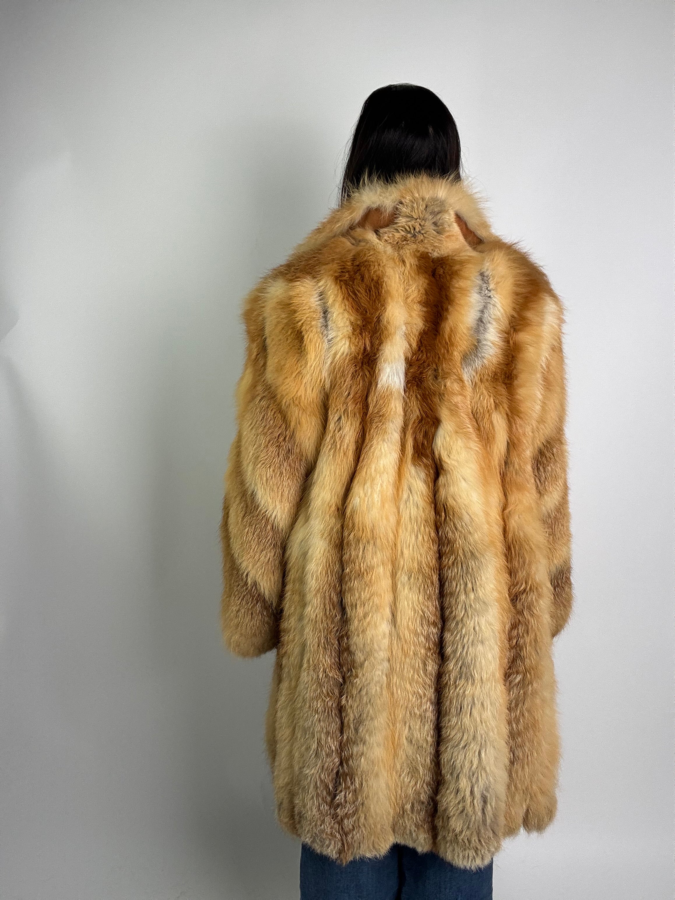 Cappotto in volpe gold N980