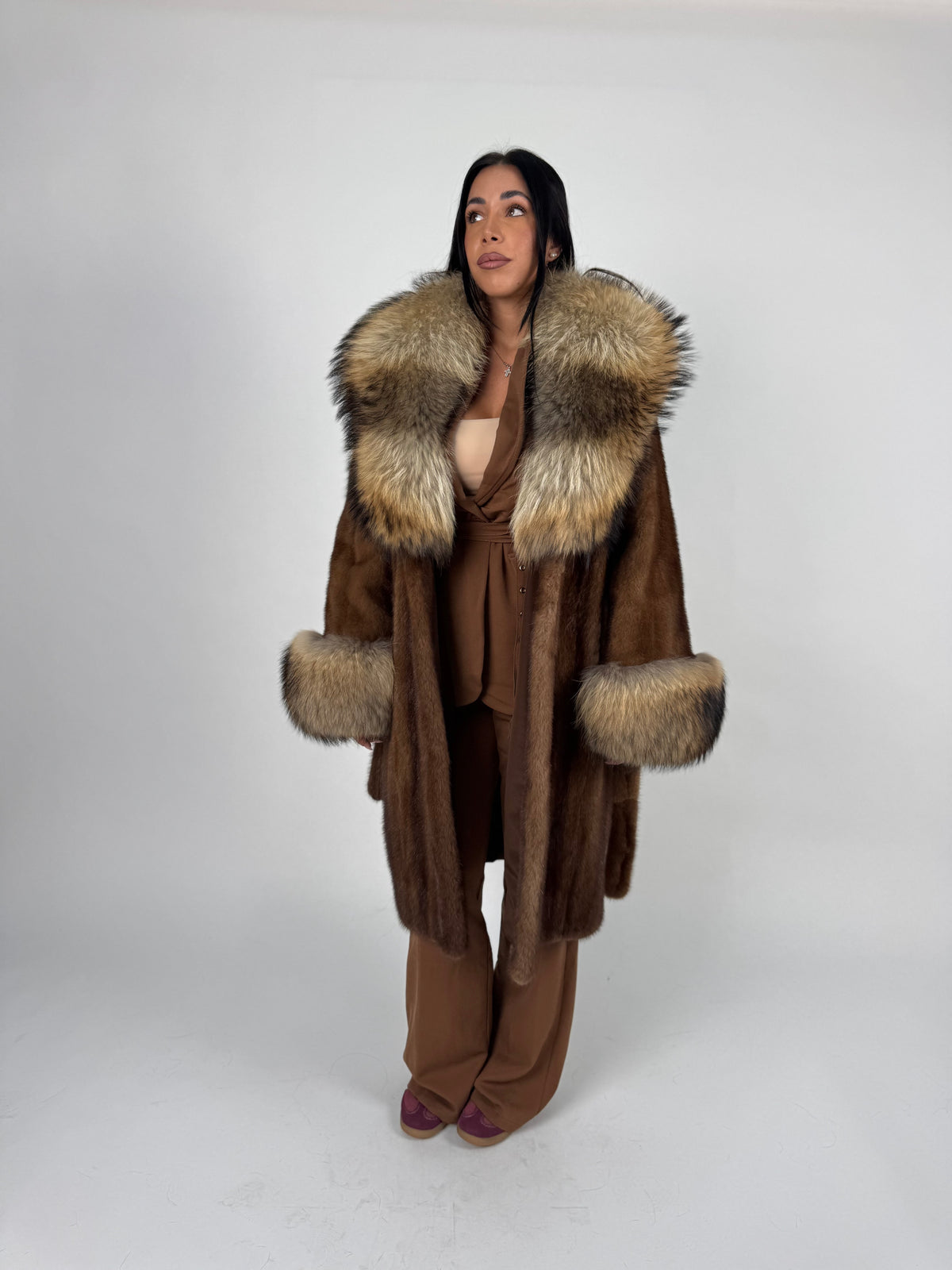 Cappotto in visone e murmasky N746