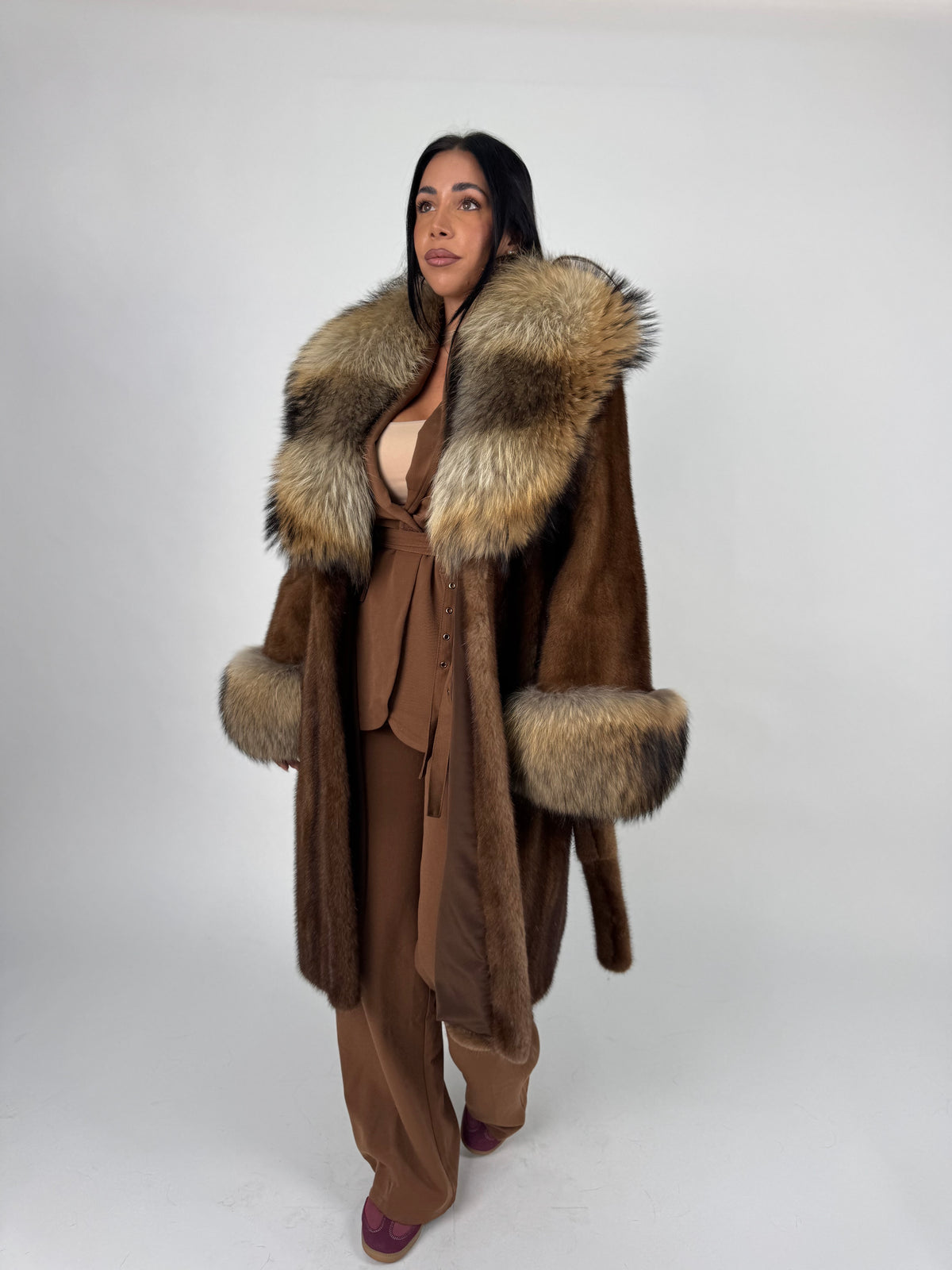 Cappotto in visone e murmasky N746