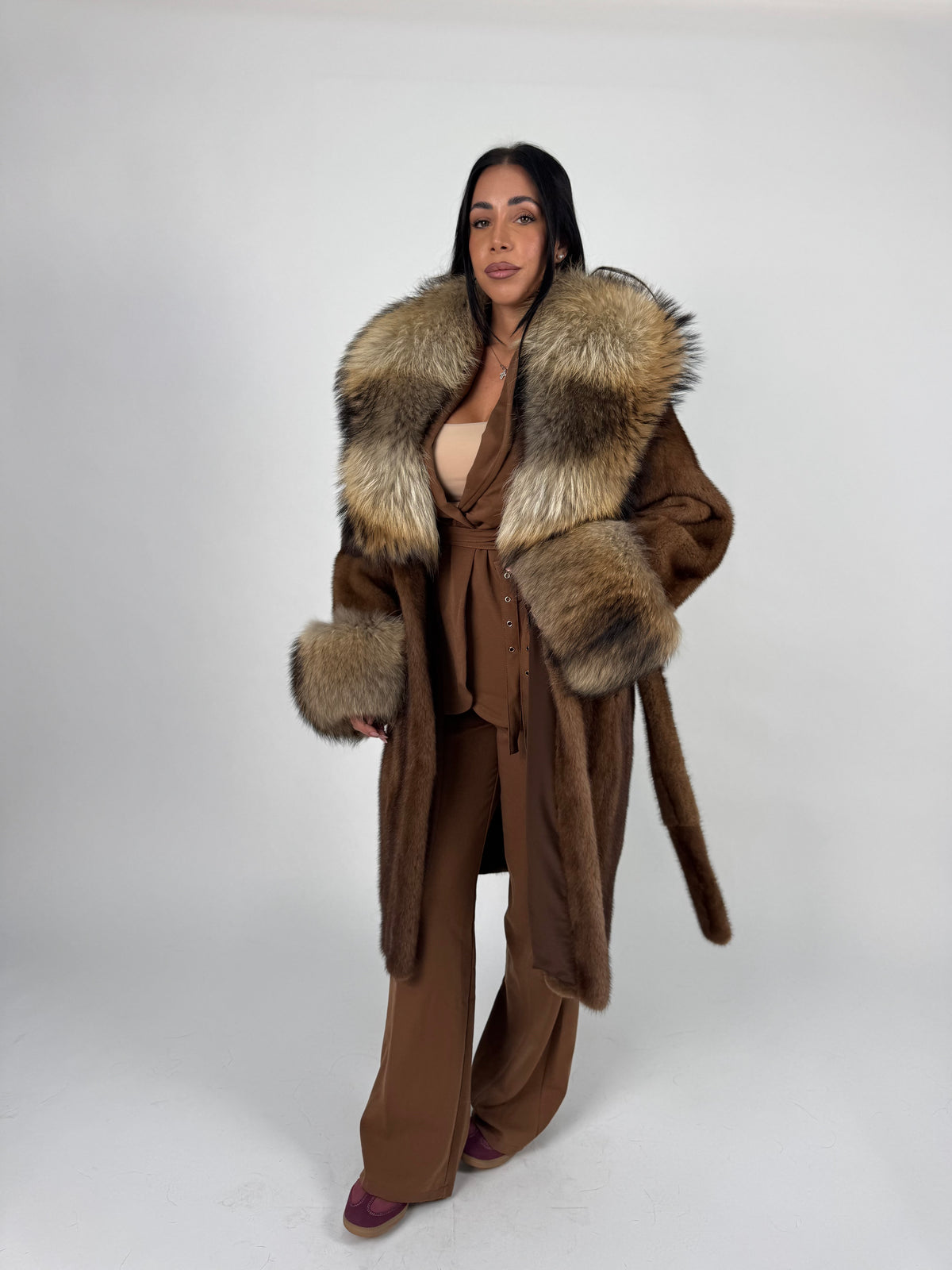 Cappotto in visone e murmasky N746