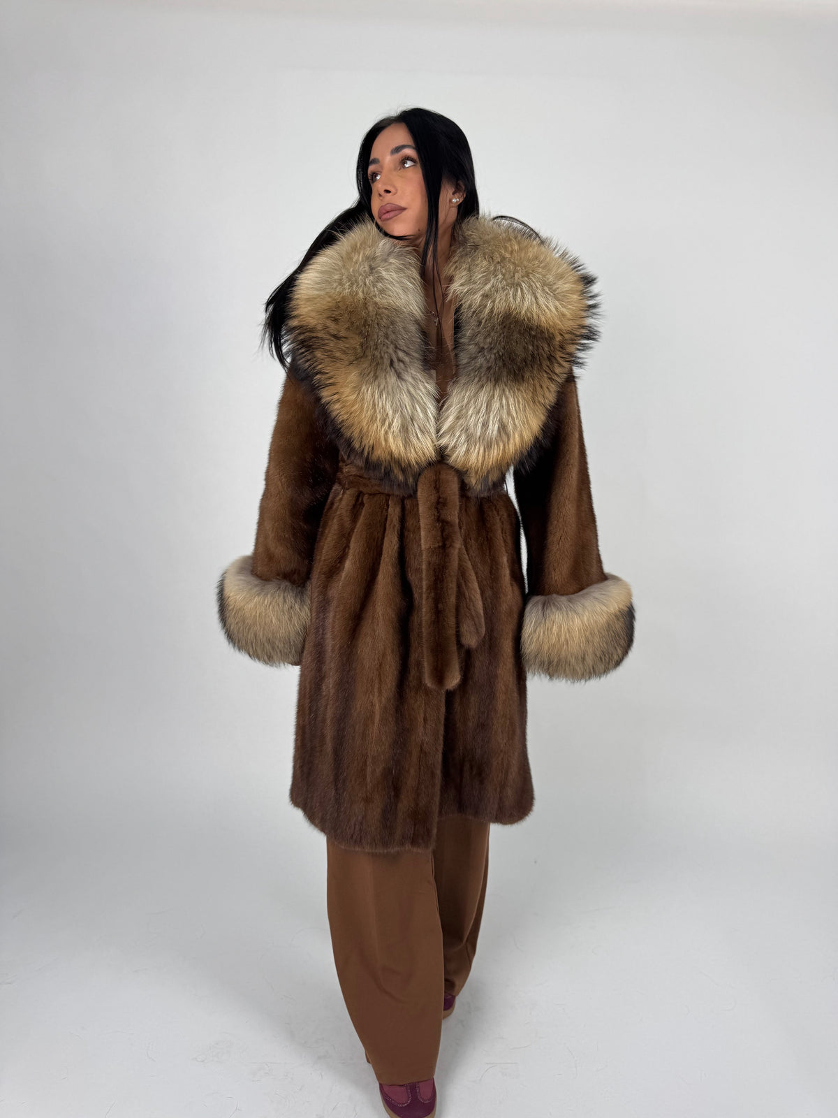Cappotto in visone e murmasky N746