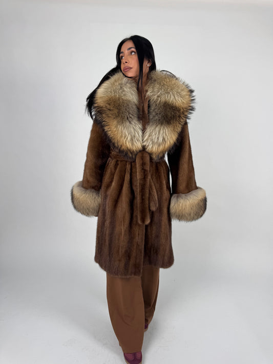 Cappotto in visone e murmasky N746