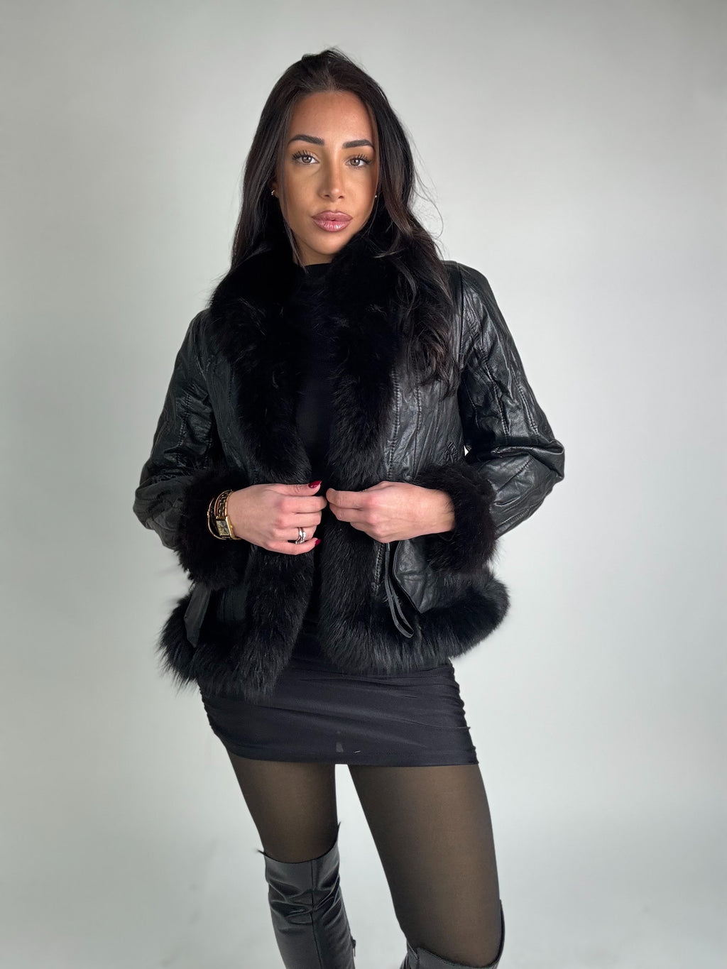 Mink Bomber Jacket