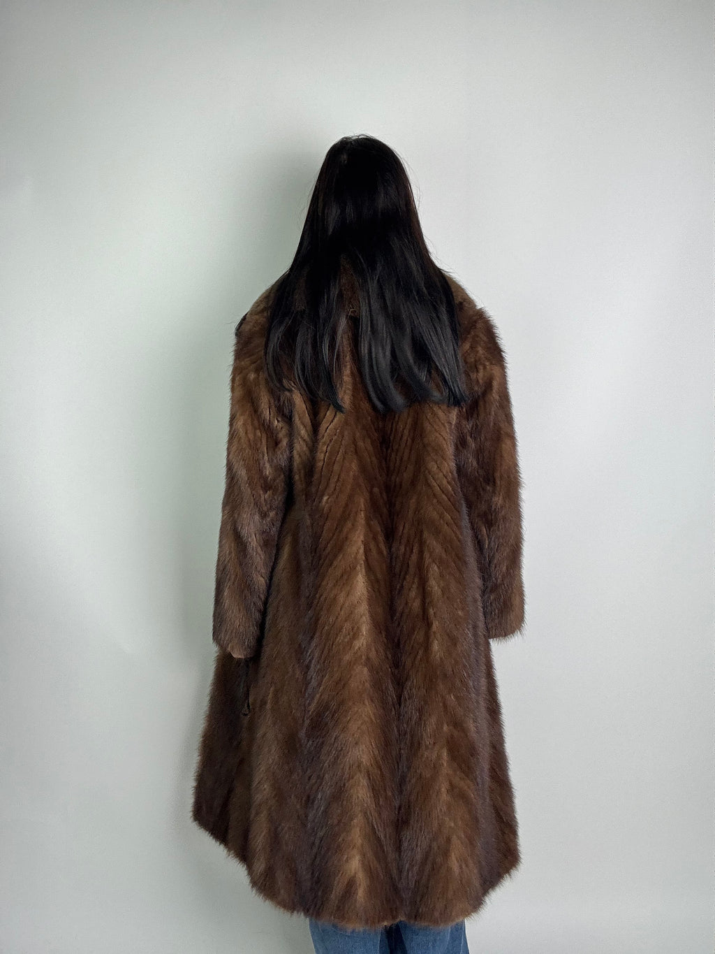 Cappotto in visone e volpe N383