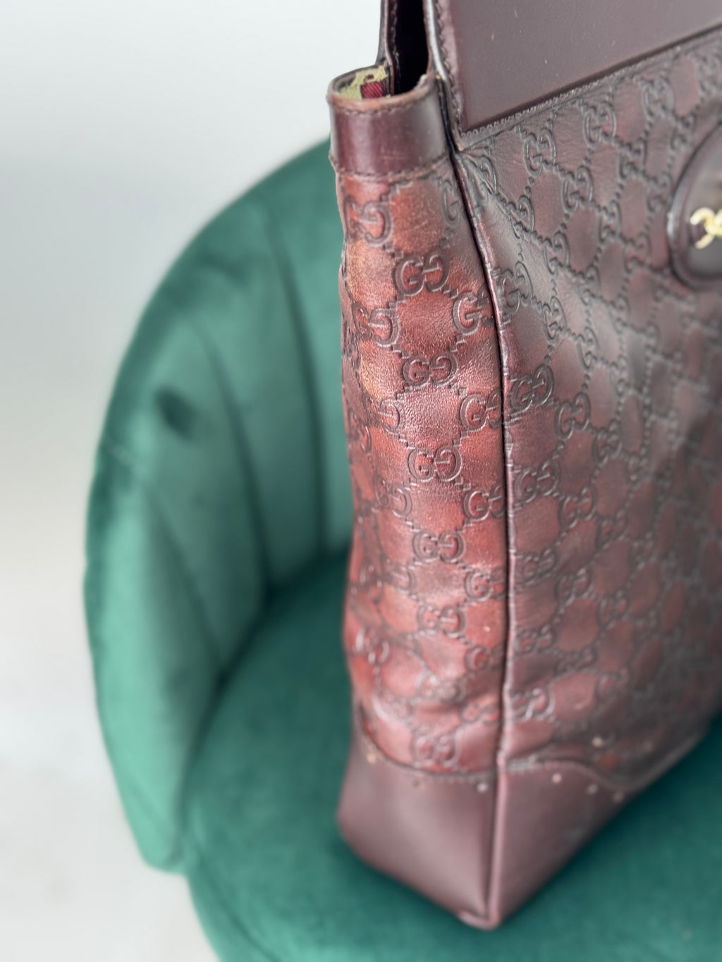 Borsa Gucci Guccissima Punch Top Handle Tote