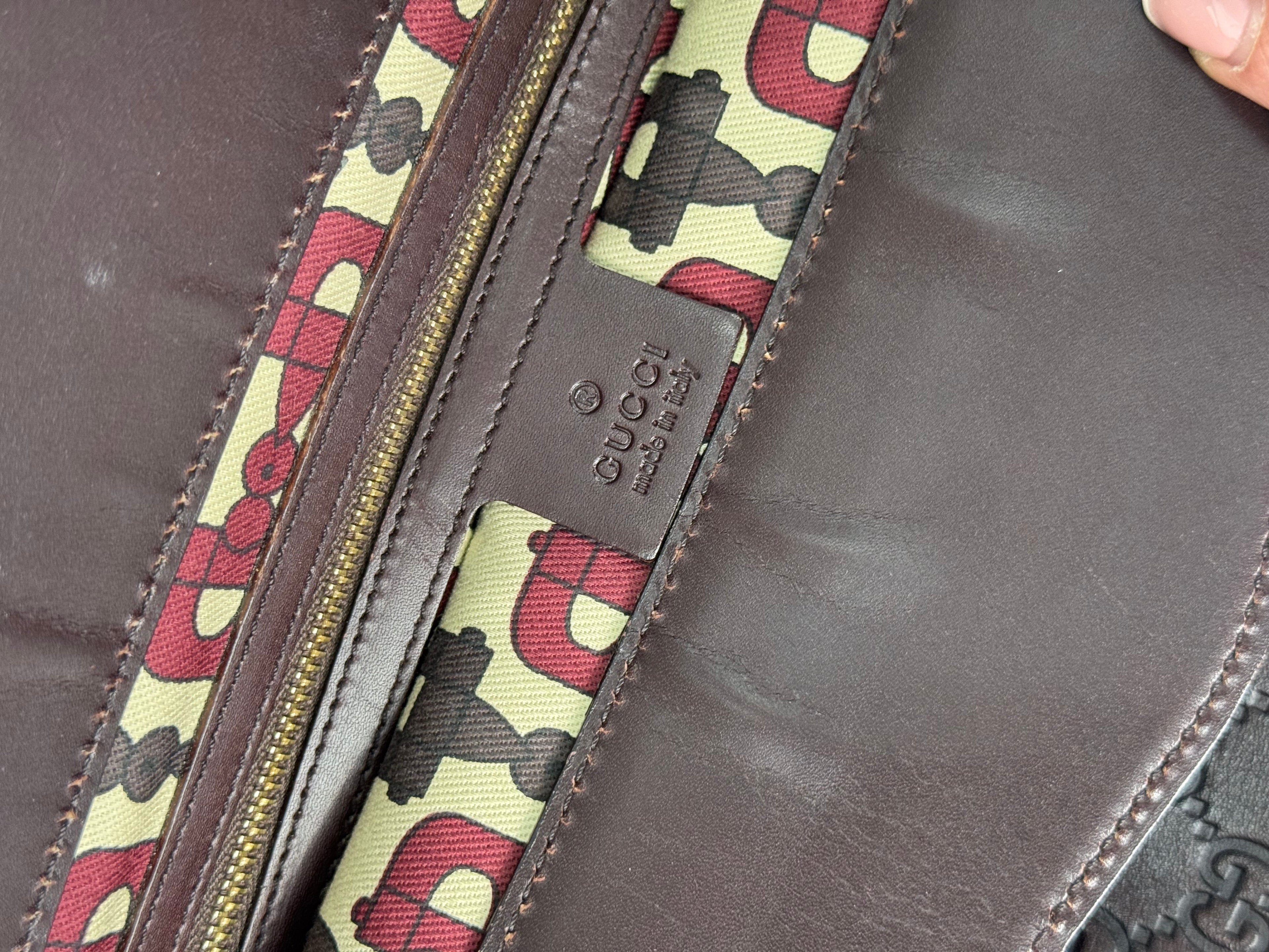 Borsa Gucci Guccissima Punch Top Handle Tote