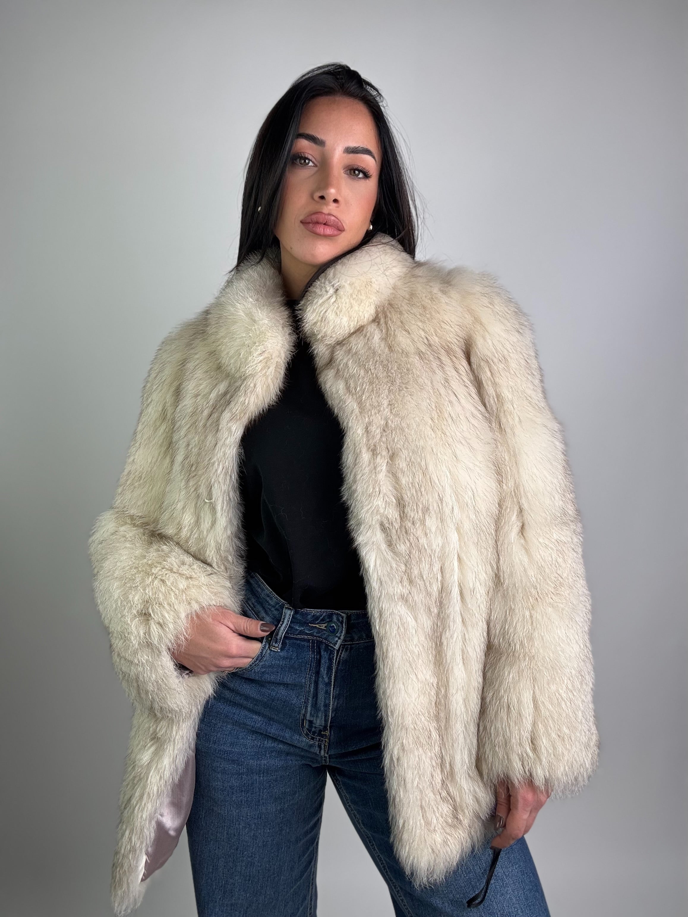 Giacca in volpe della groenlandia N978