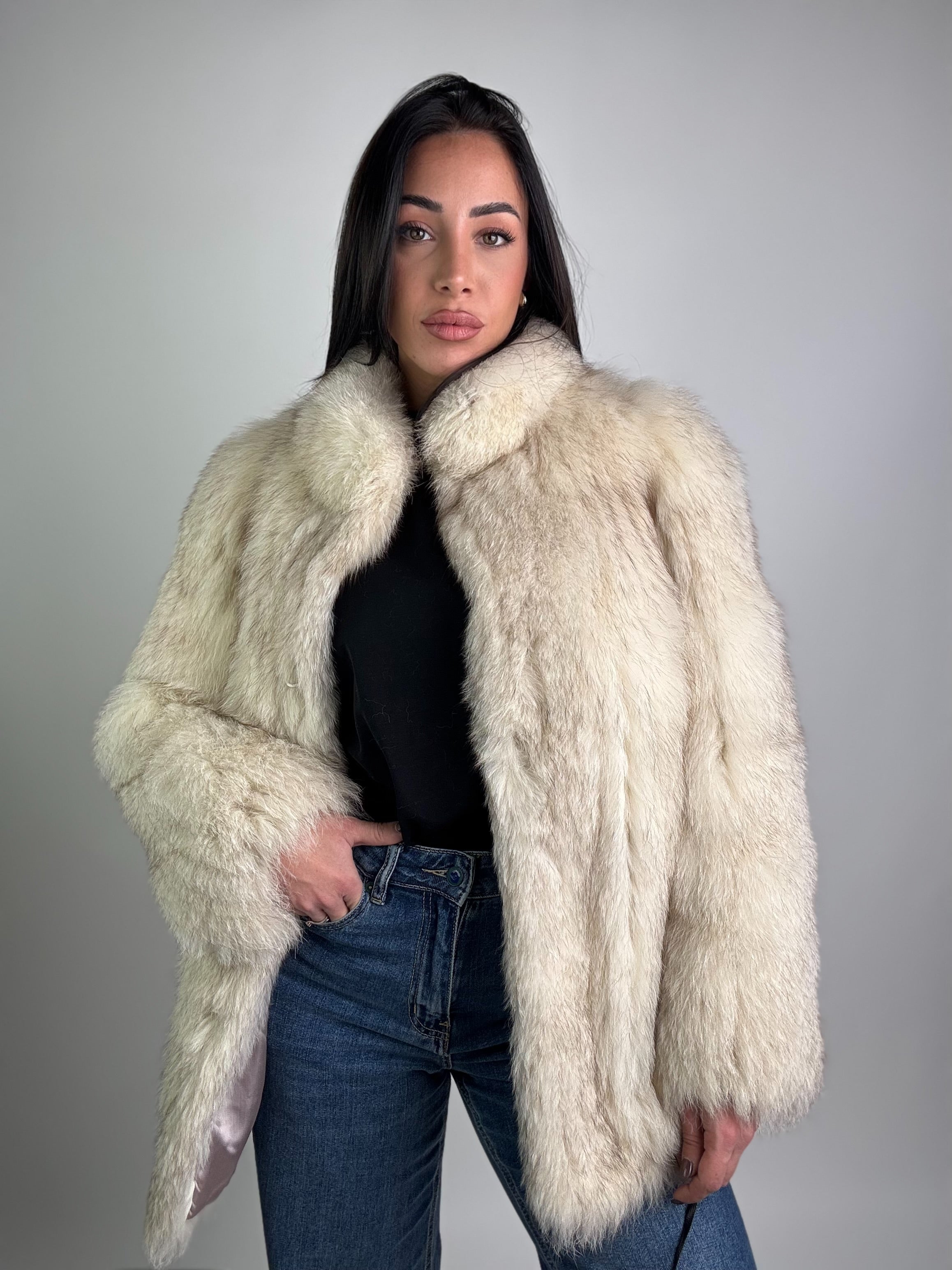 Giacca in volpe della groenlandia N978