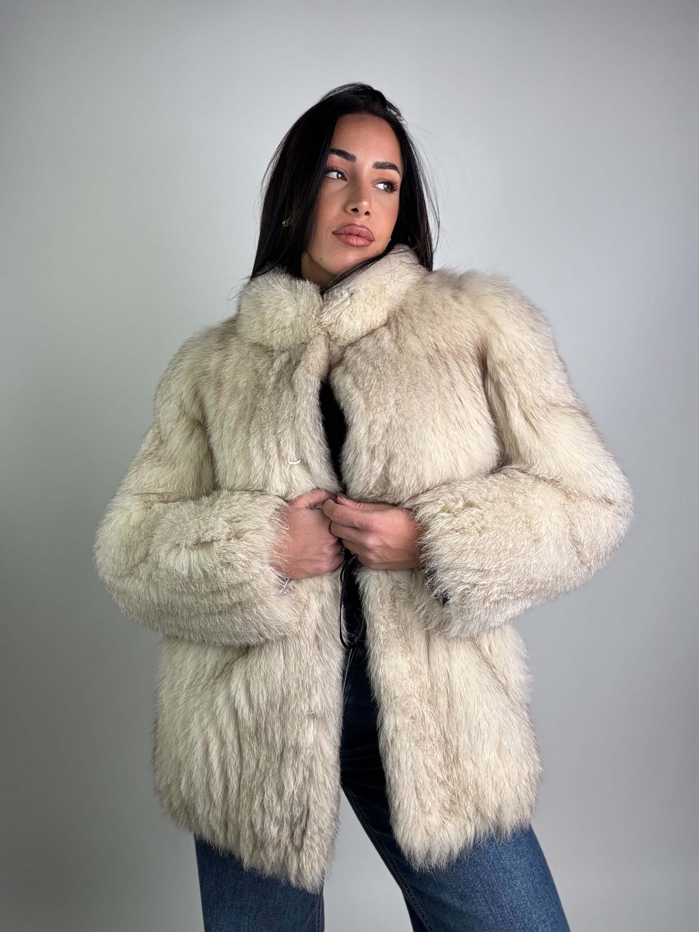 Giacca in volpe della groenlandia N978