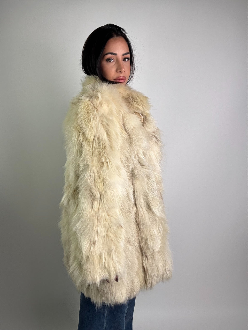 Giacca in volpe della groenlandia N979