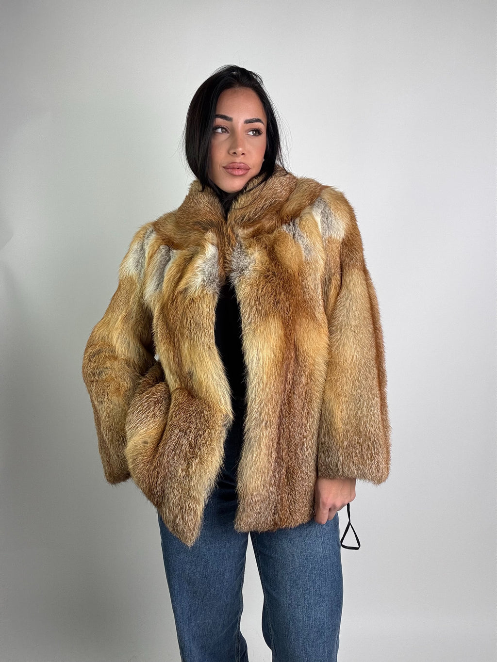 Giacca in volpe rossa N981