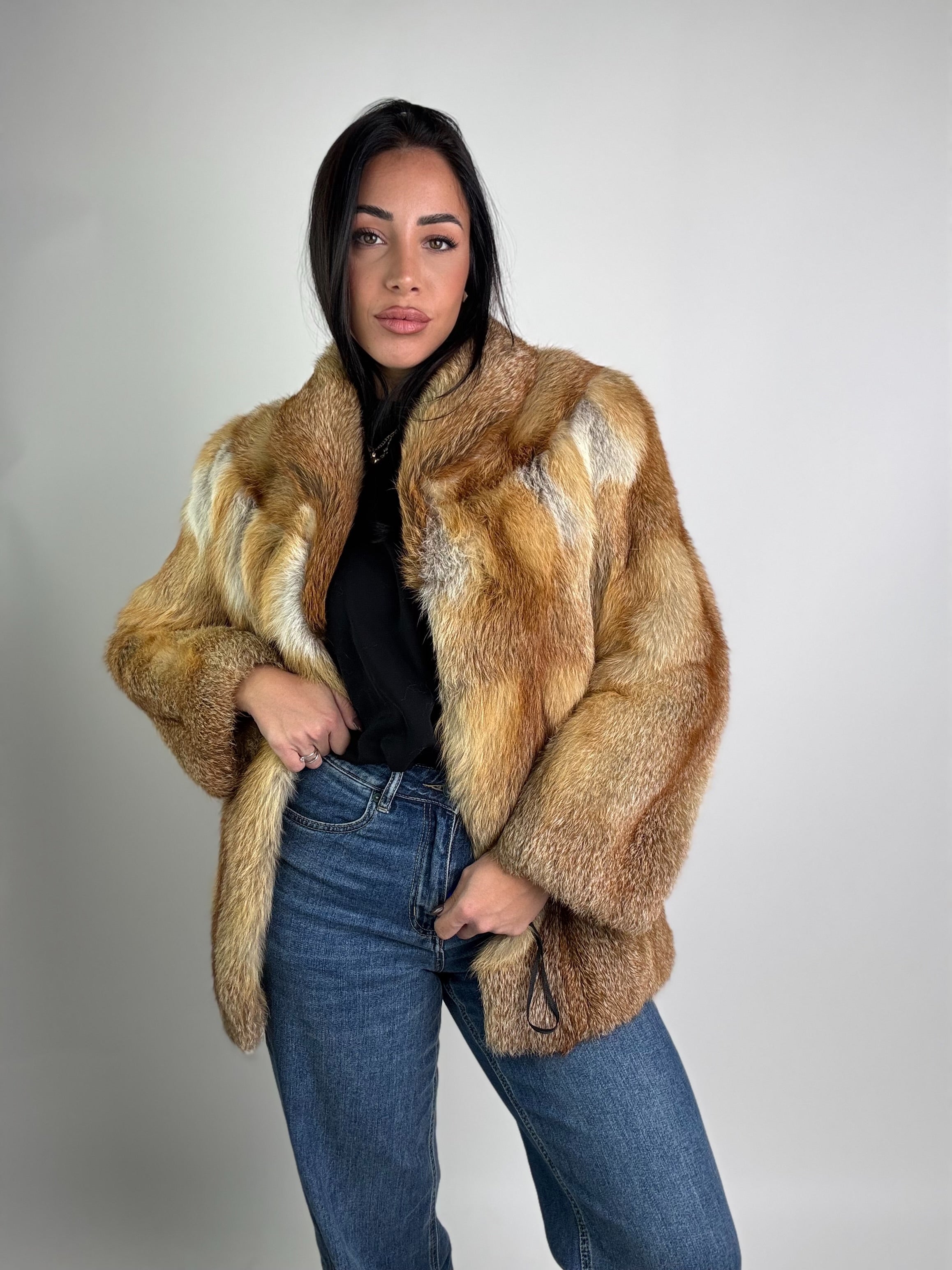 Giacca in volpe rossa N981