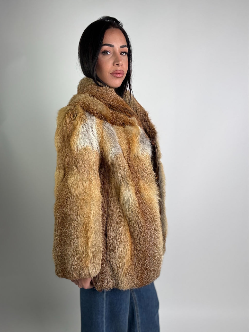 Giacca in volpe rossa N981