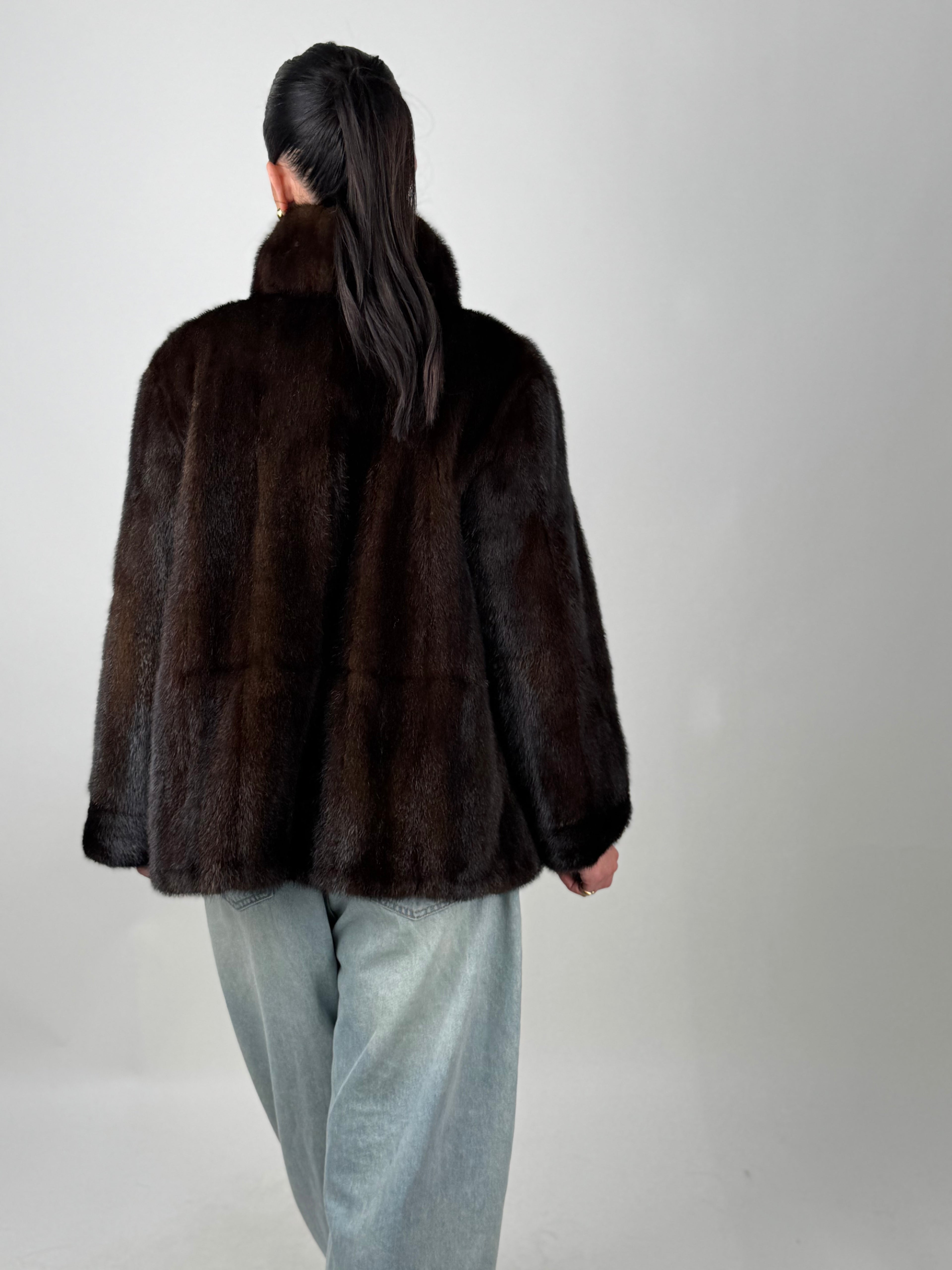 Mink Bomber Jacket