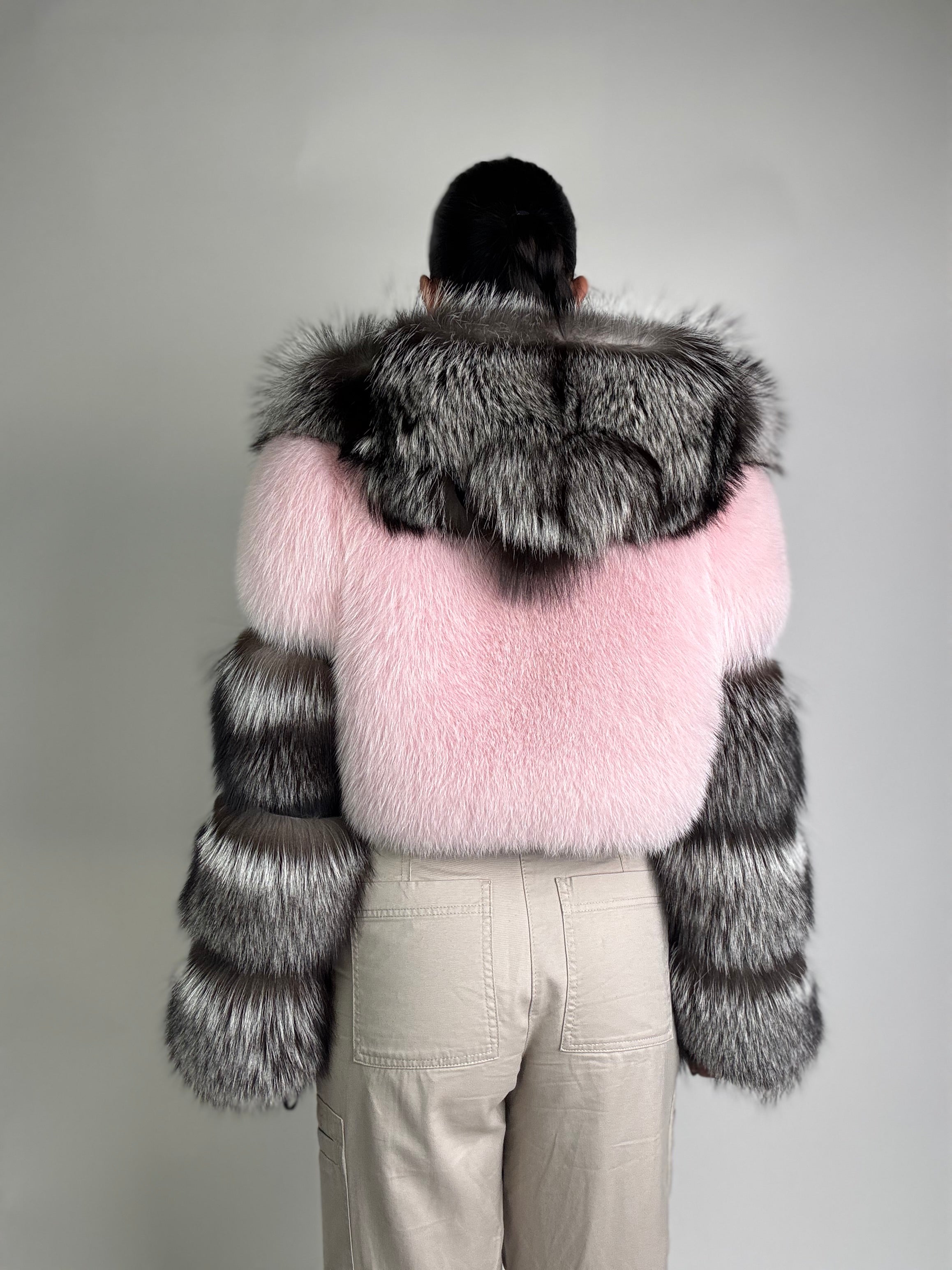 Bomber in volpe argentata Daisy