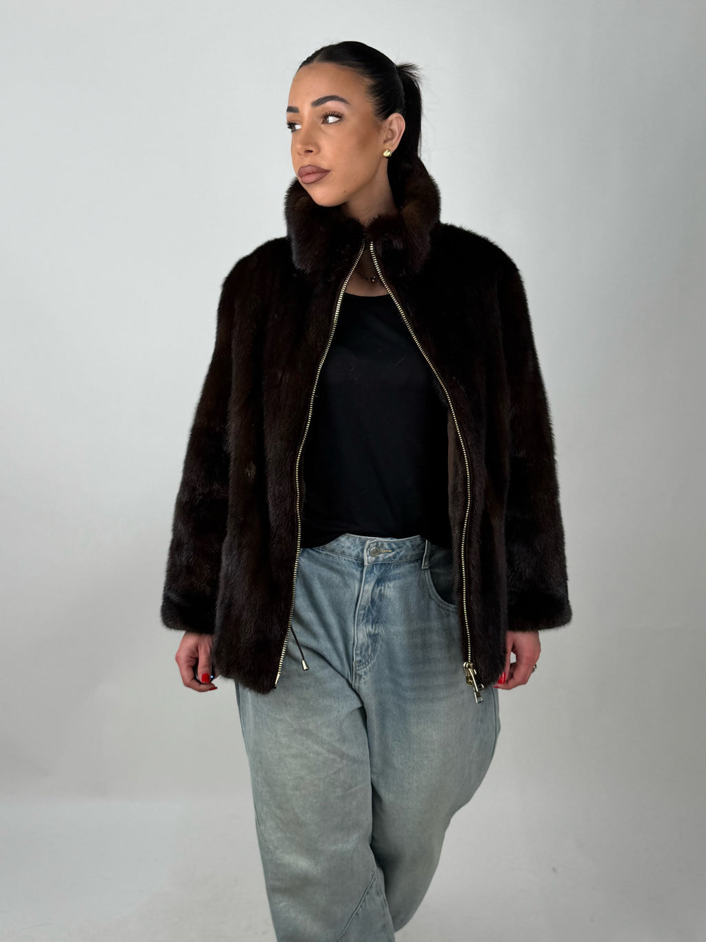 Mink Bomber Jacket